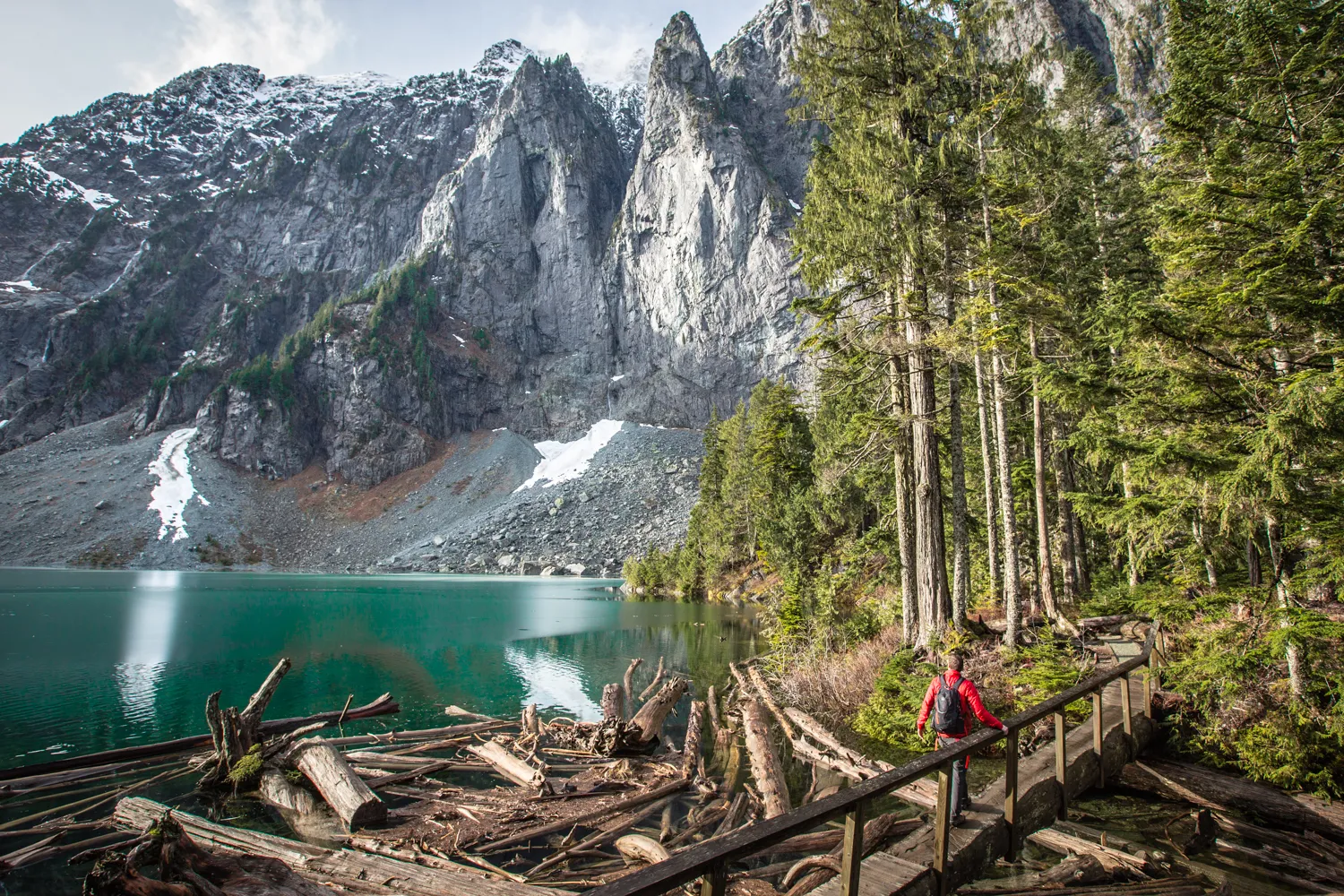 Lake Serene and Bridal Veil Falls