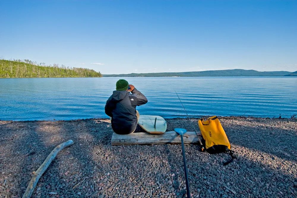 Stand Up Paddle Lewis Lake to Shoshone Lake