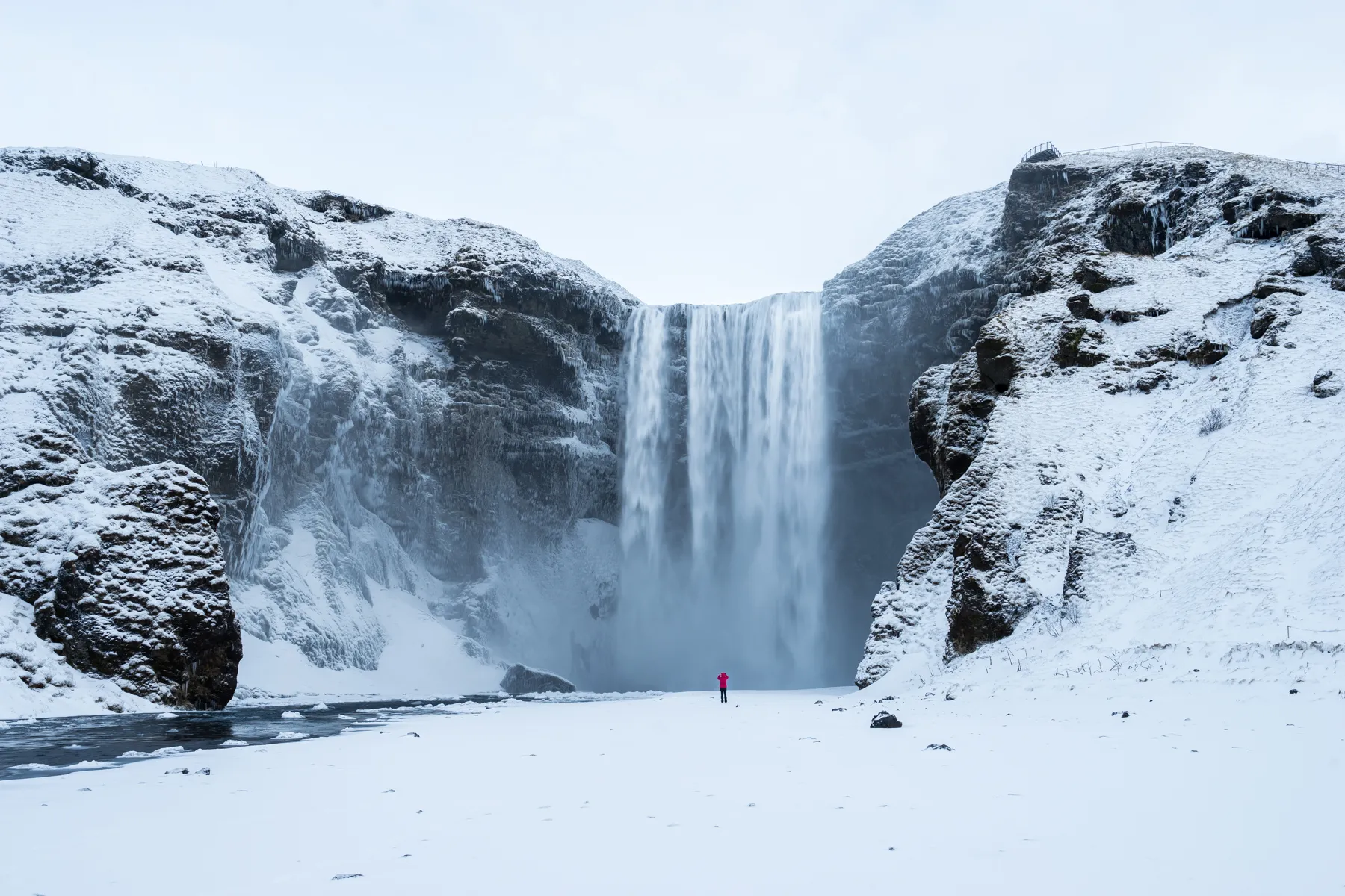 Explore Skógafoss in the Winter
