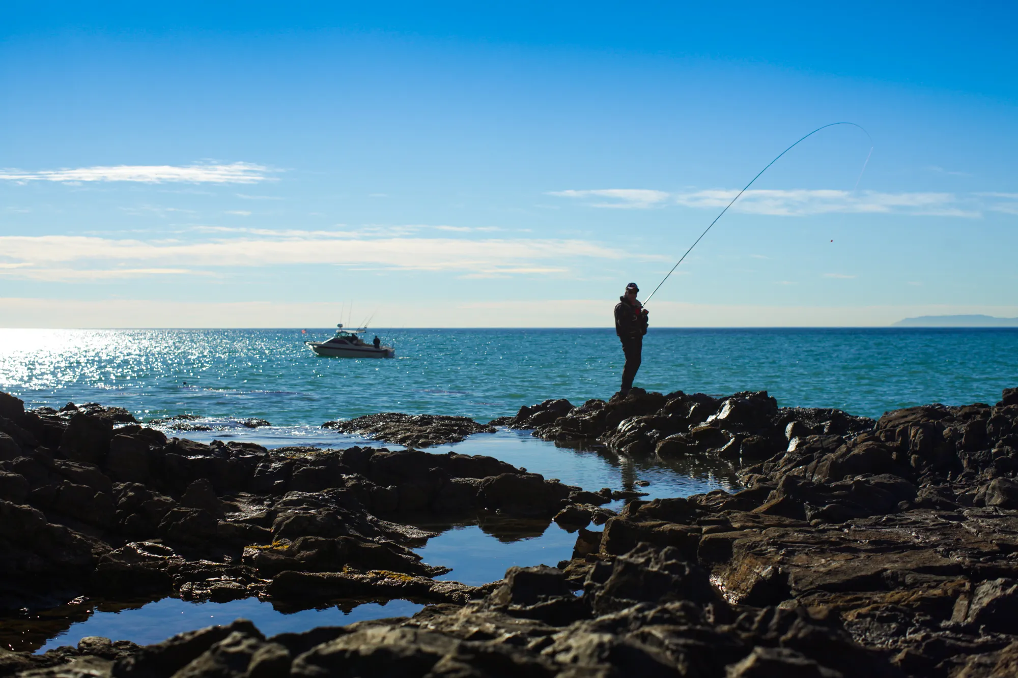 Surf Fishing Off Of Inspiration Point