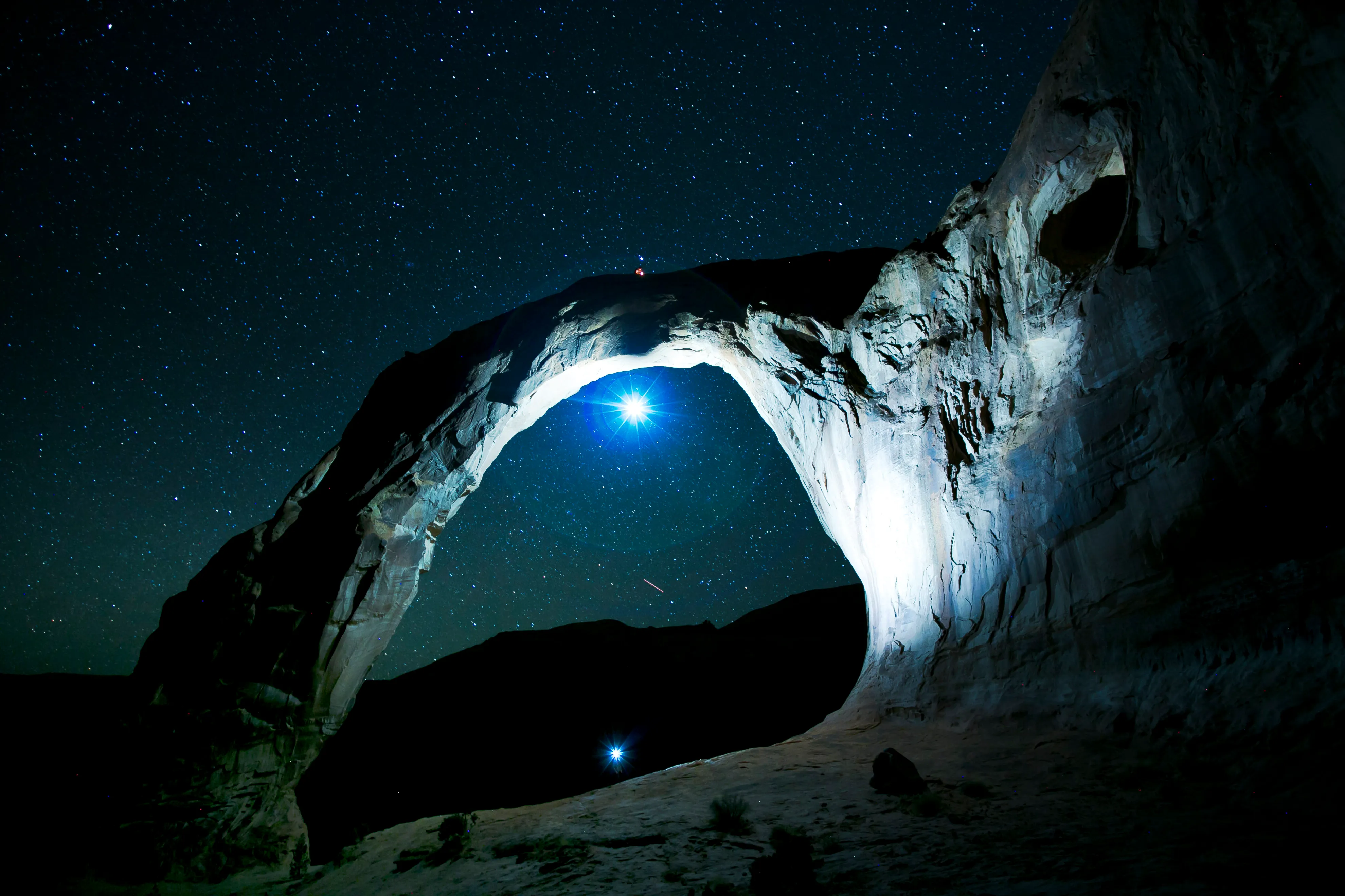 Night Photography at Corona Arch