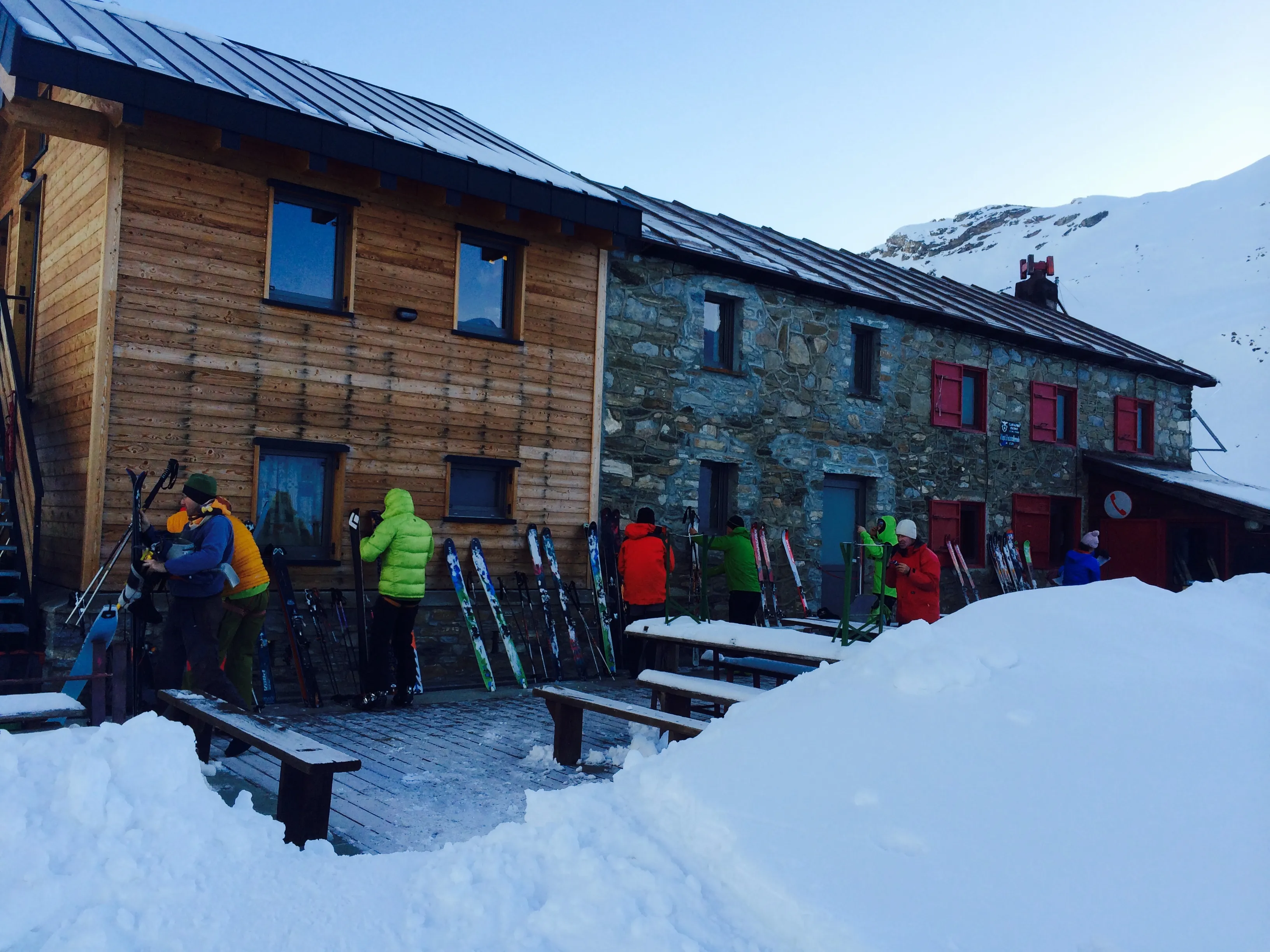 Ski Touring Punta Galisia from the Rifugio Benevolo