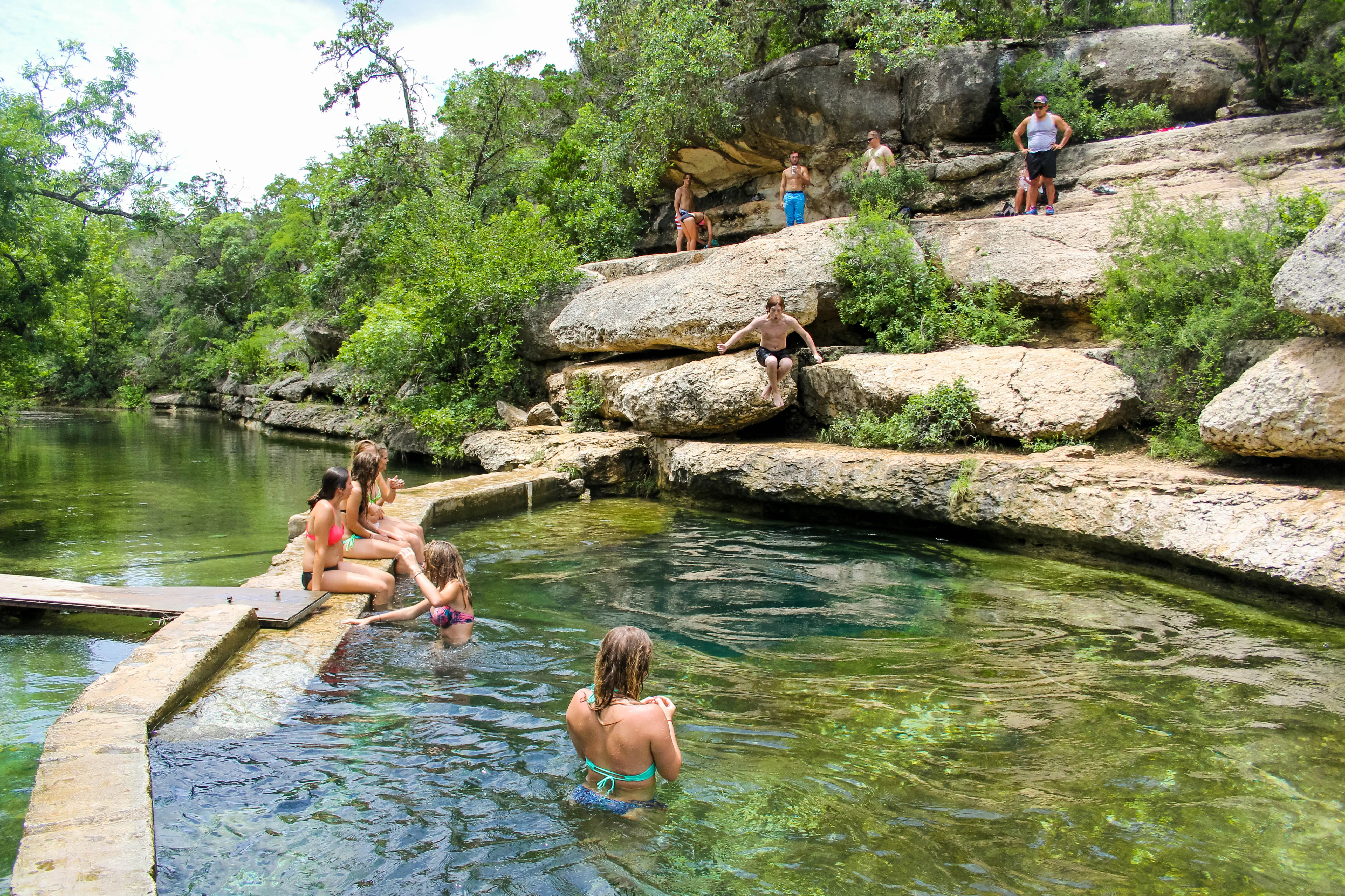 Cliff Jump at Jacob's Well