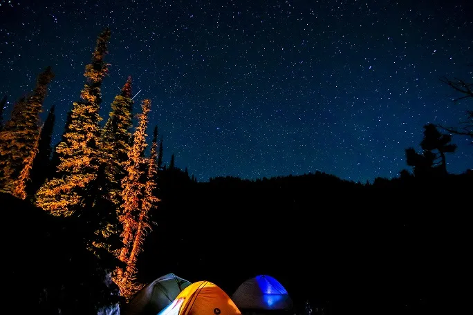 Camp at Blue Lake