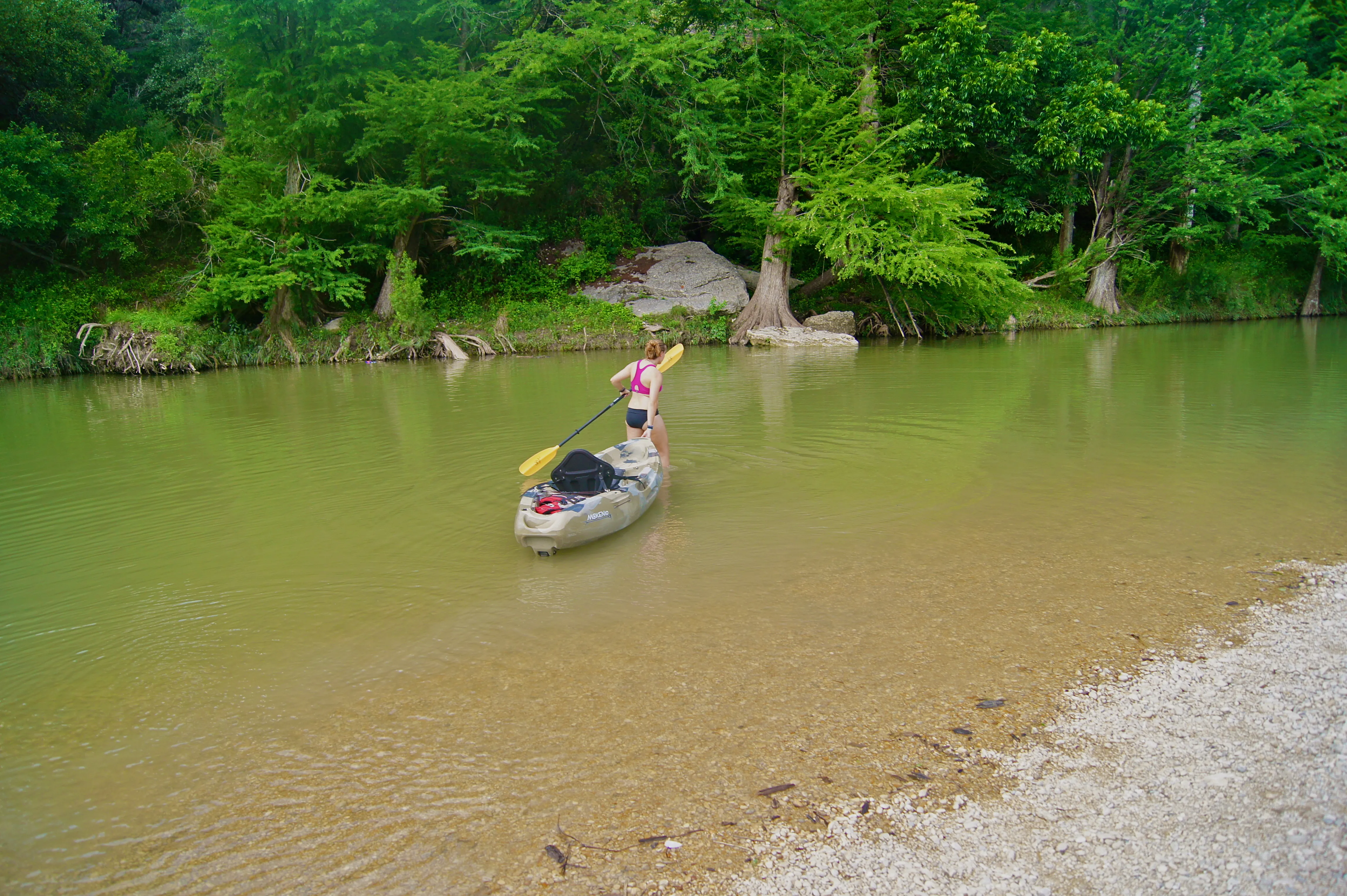 Kayak at Guadalupe River State Park