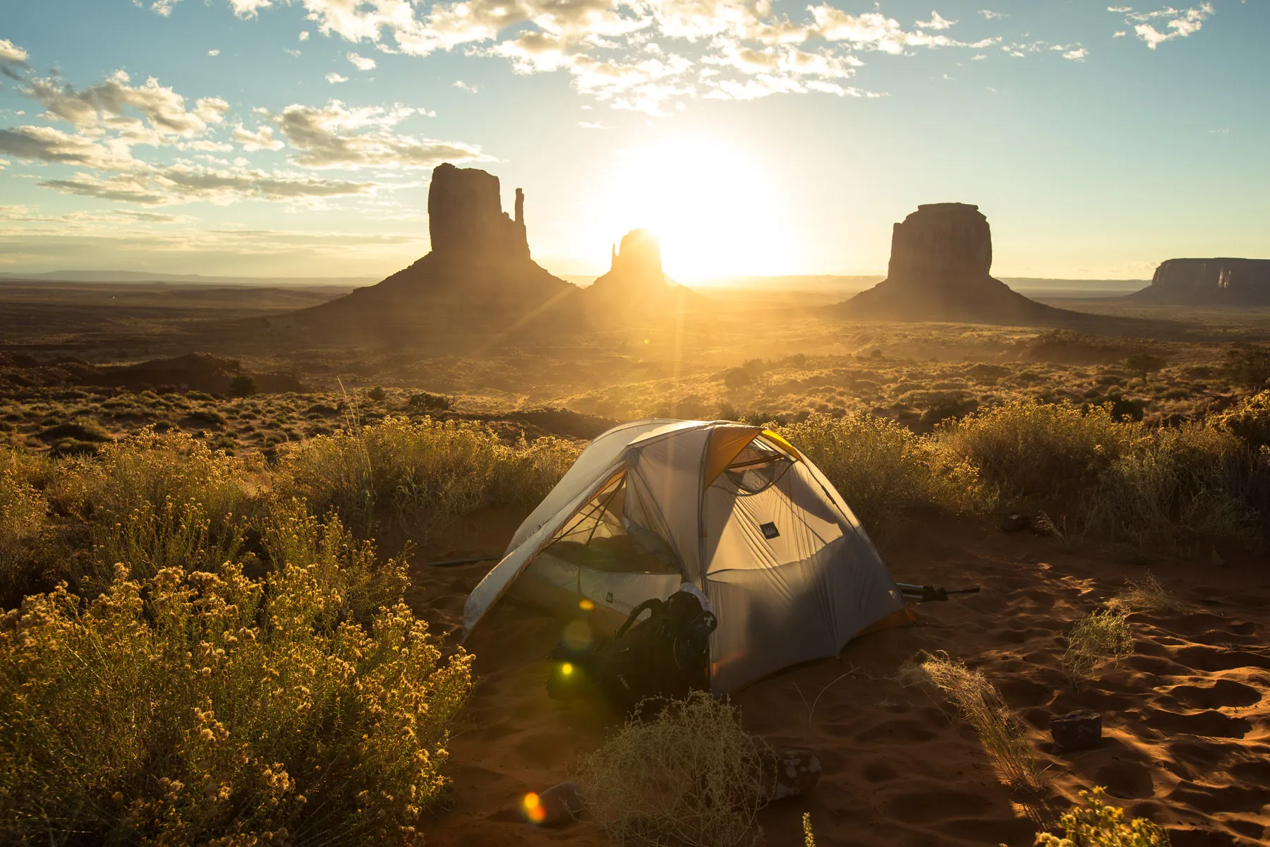 Camp at The View Campground in Monument Valley