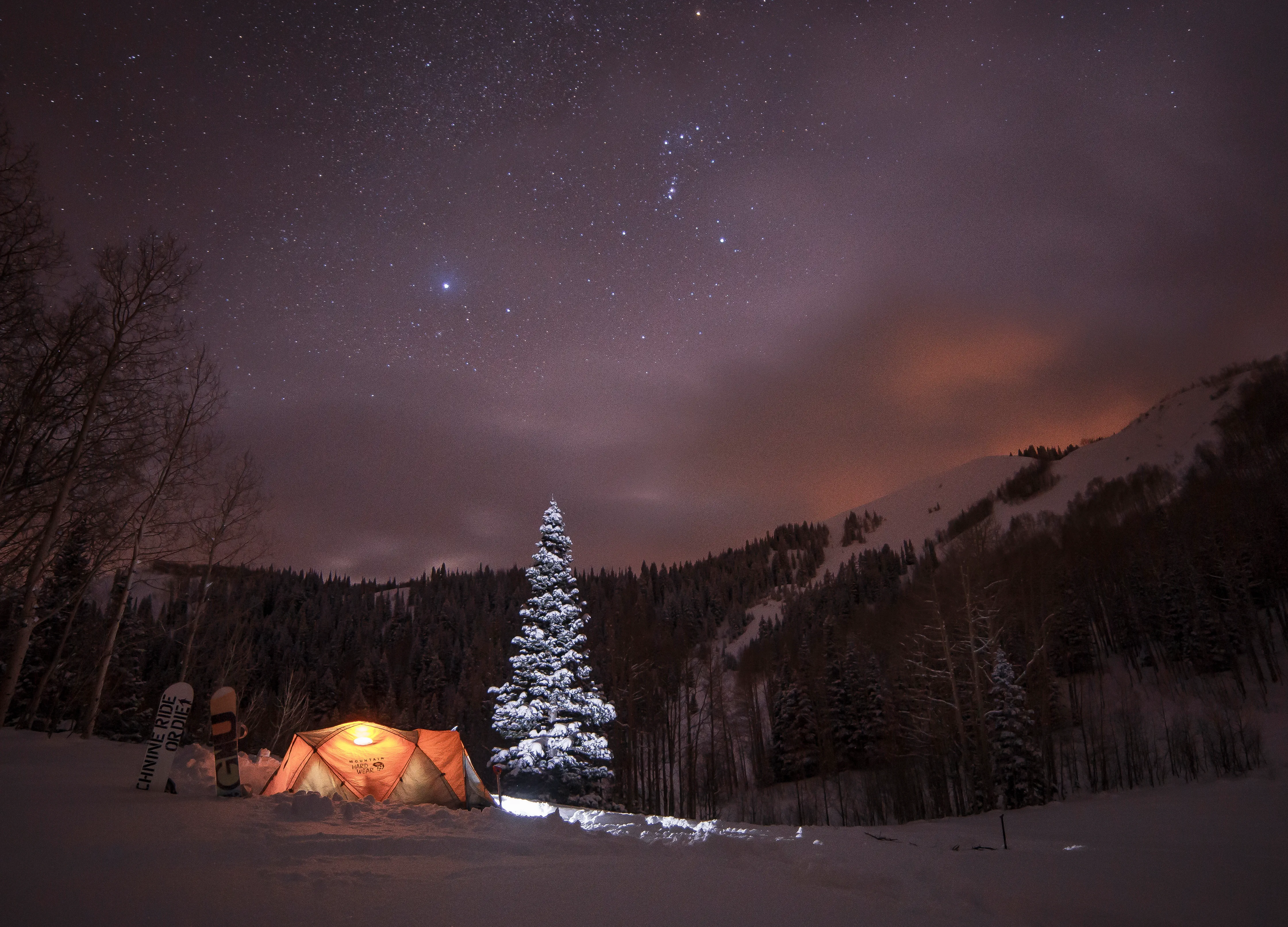 Winter Backpack to Dog Lake and Backcountry Ski Reynolds Peak
