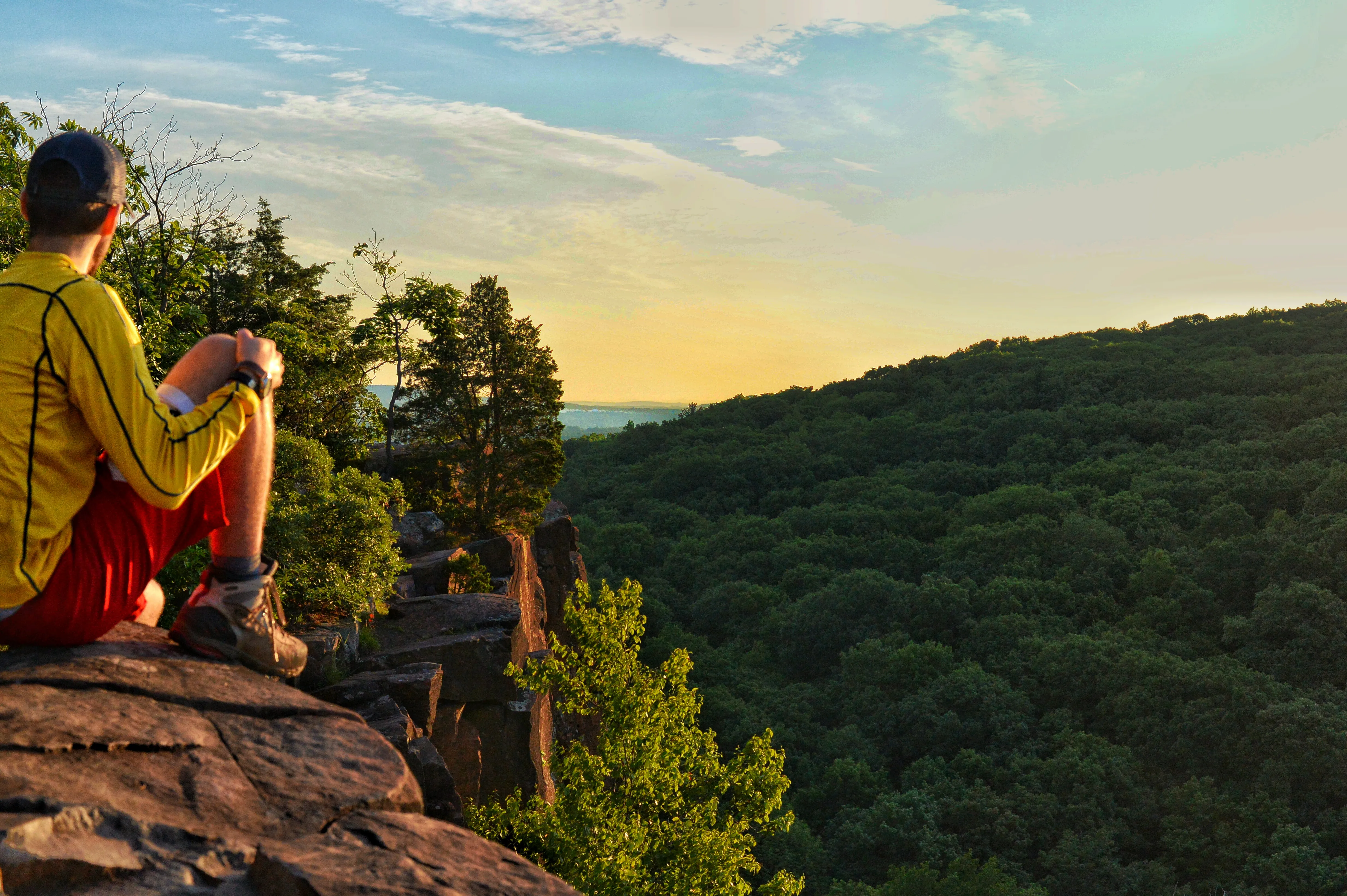 Hike the Tower Trail to the Blue Trail at Sleeping Giant SP
