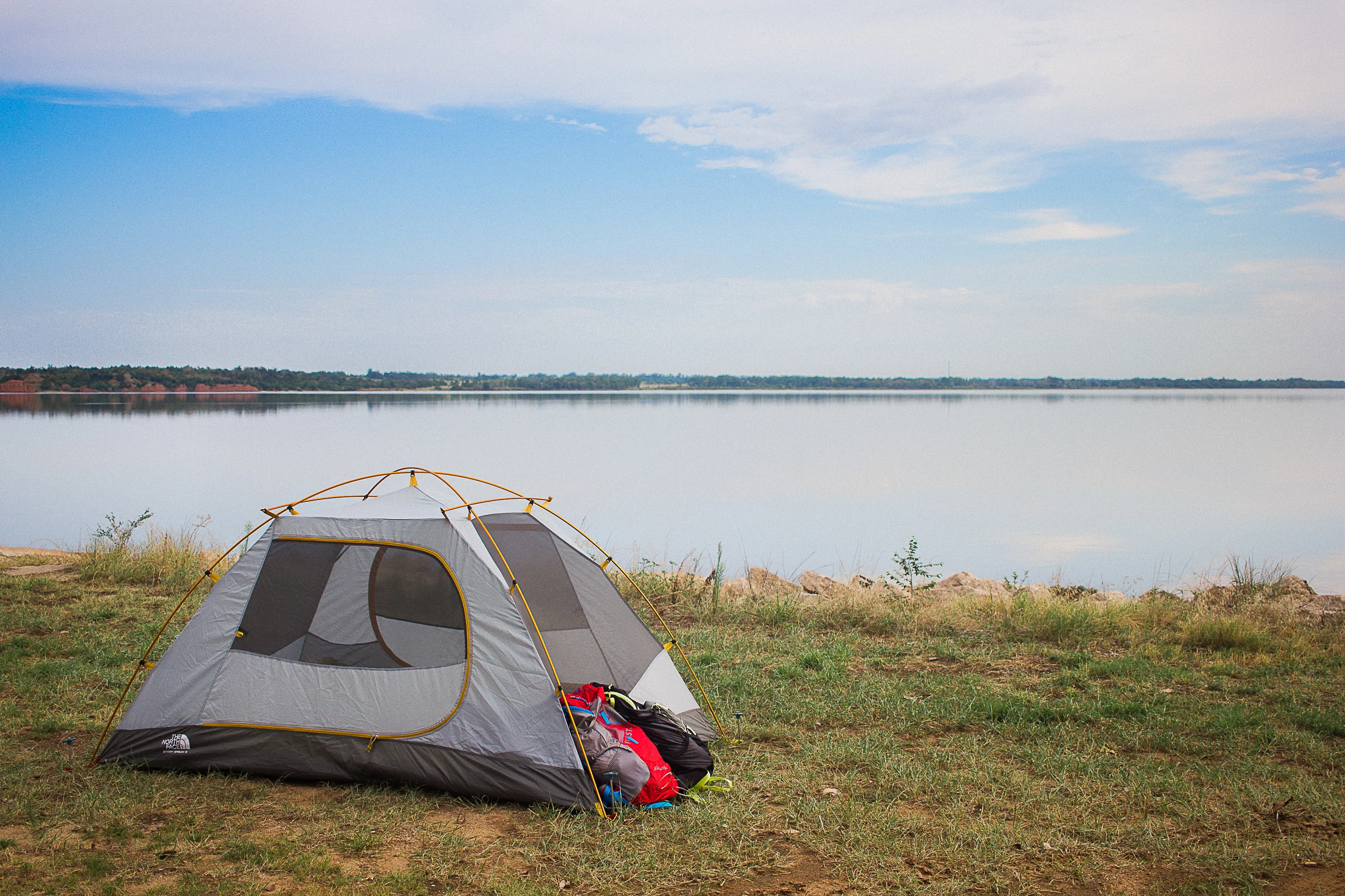 Camp at Great Salt Plains Lake