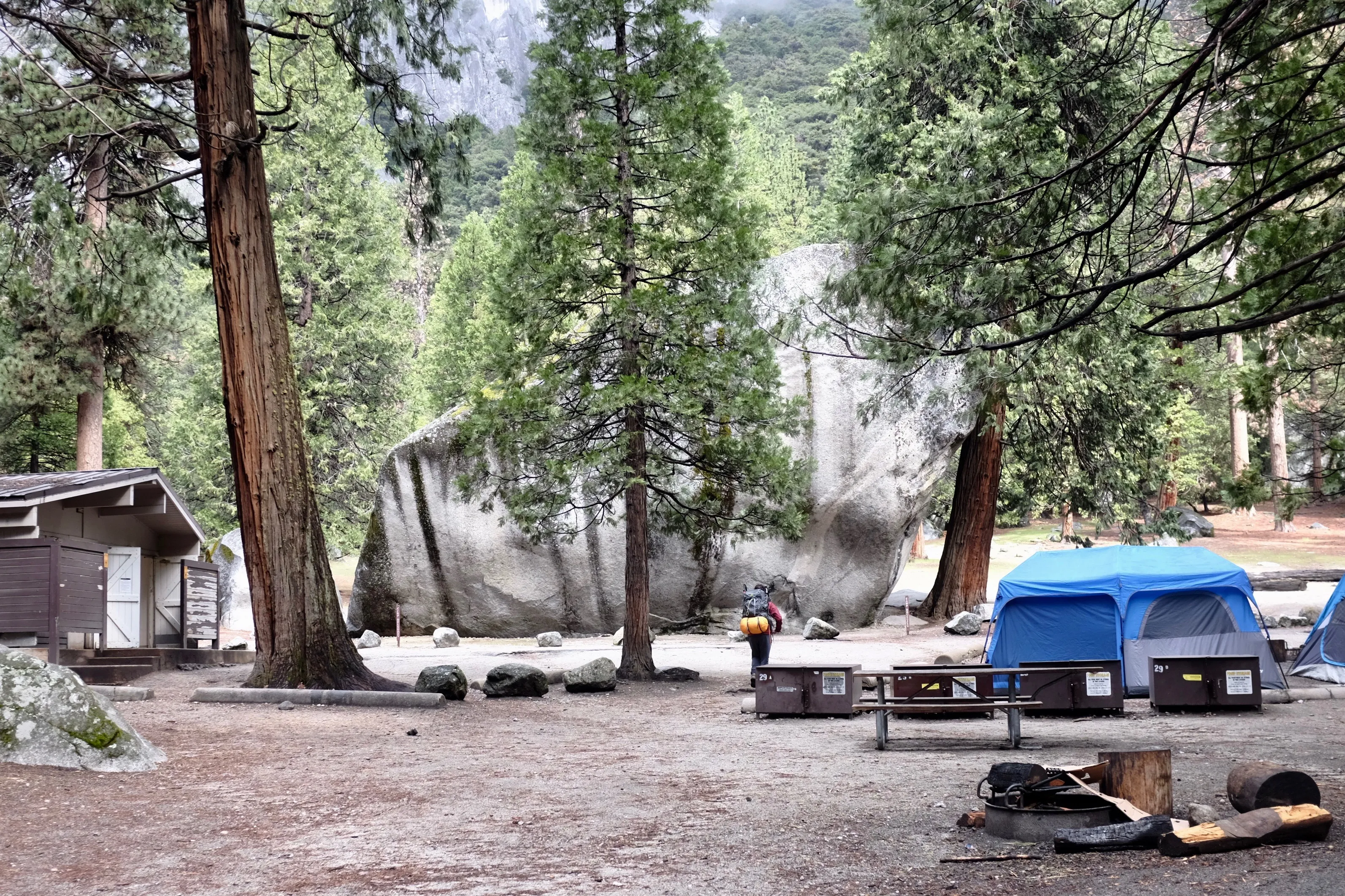 Camp at Camp 4, Yosemite NP