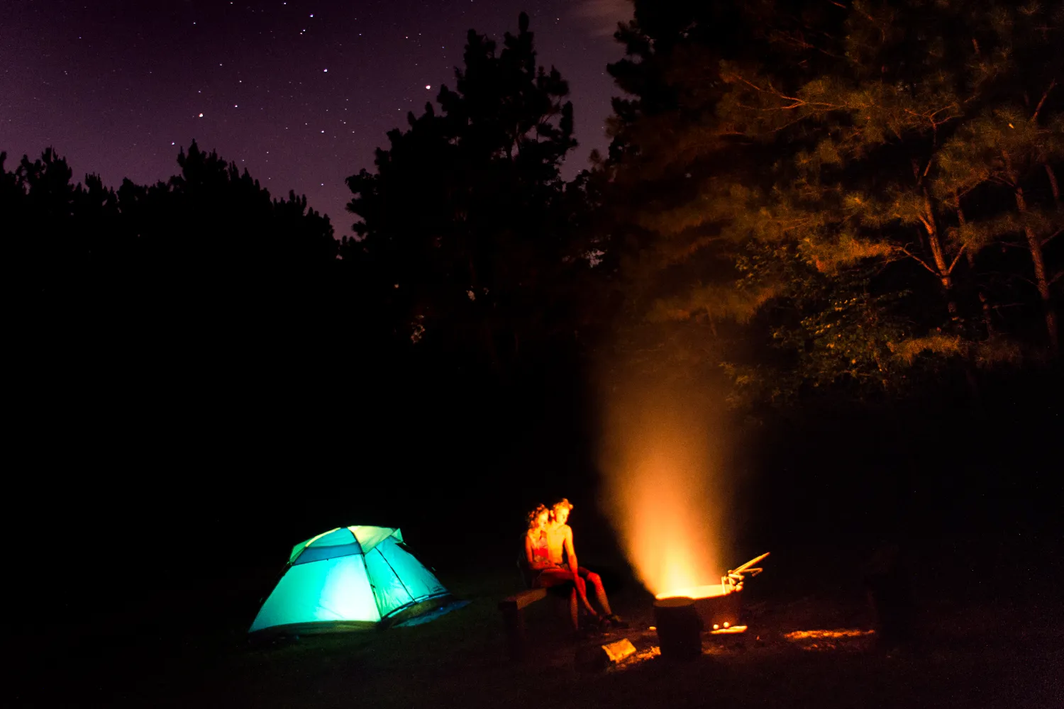 Camp at Redden State Forest