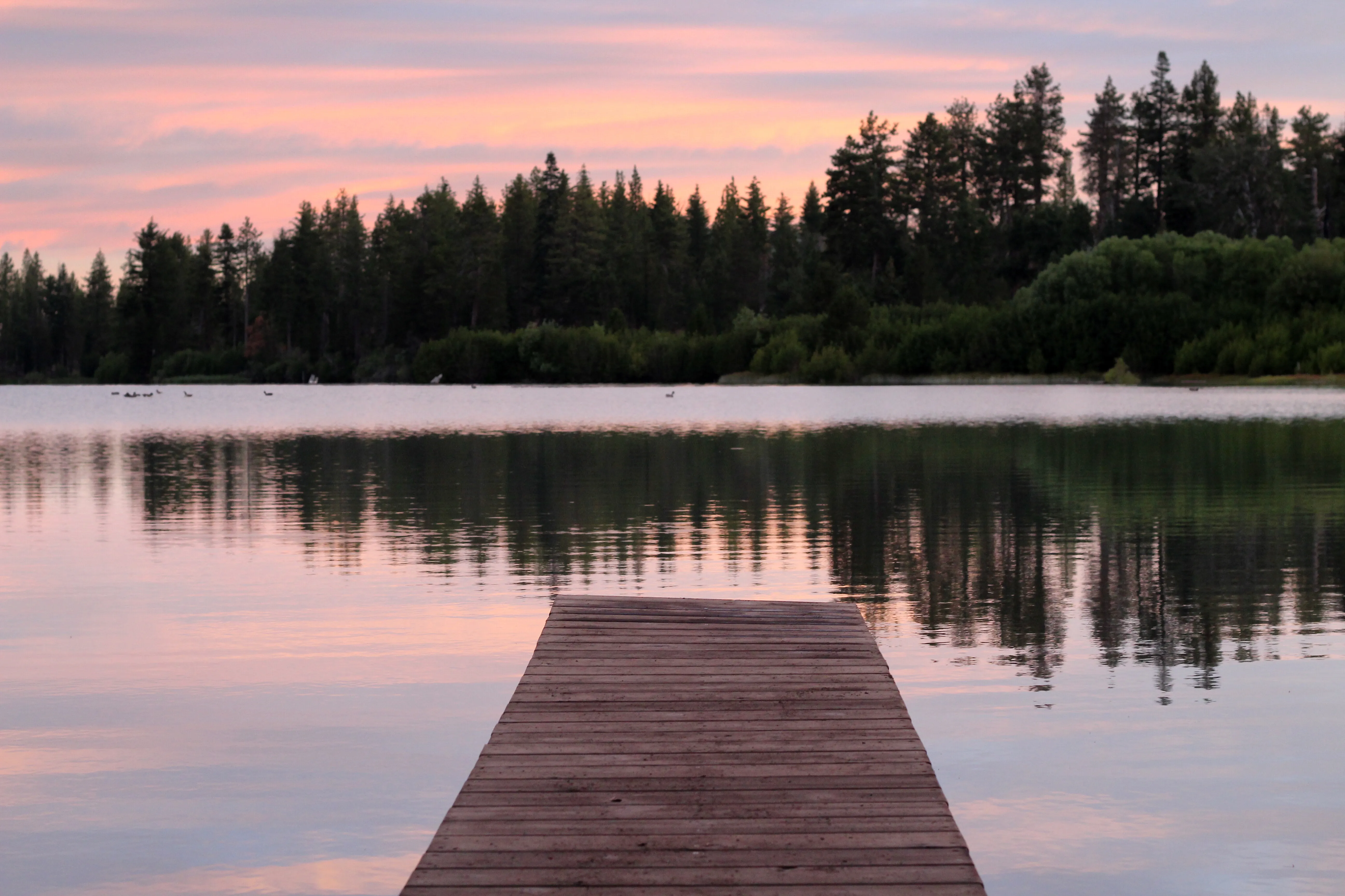 Camp out at Manzanita Lake Cabins in Lassen Volcanic NP