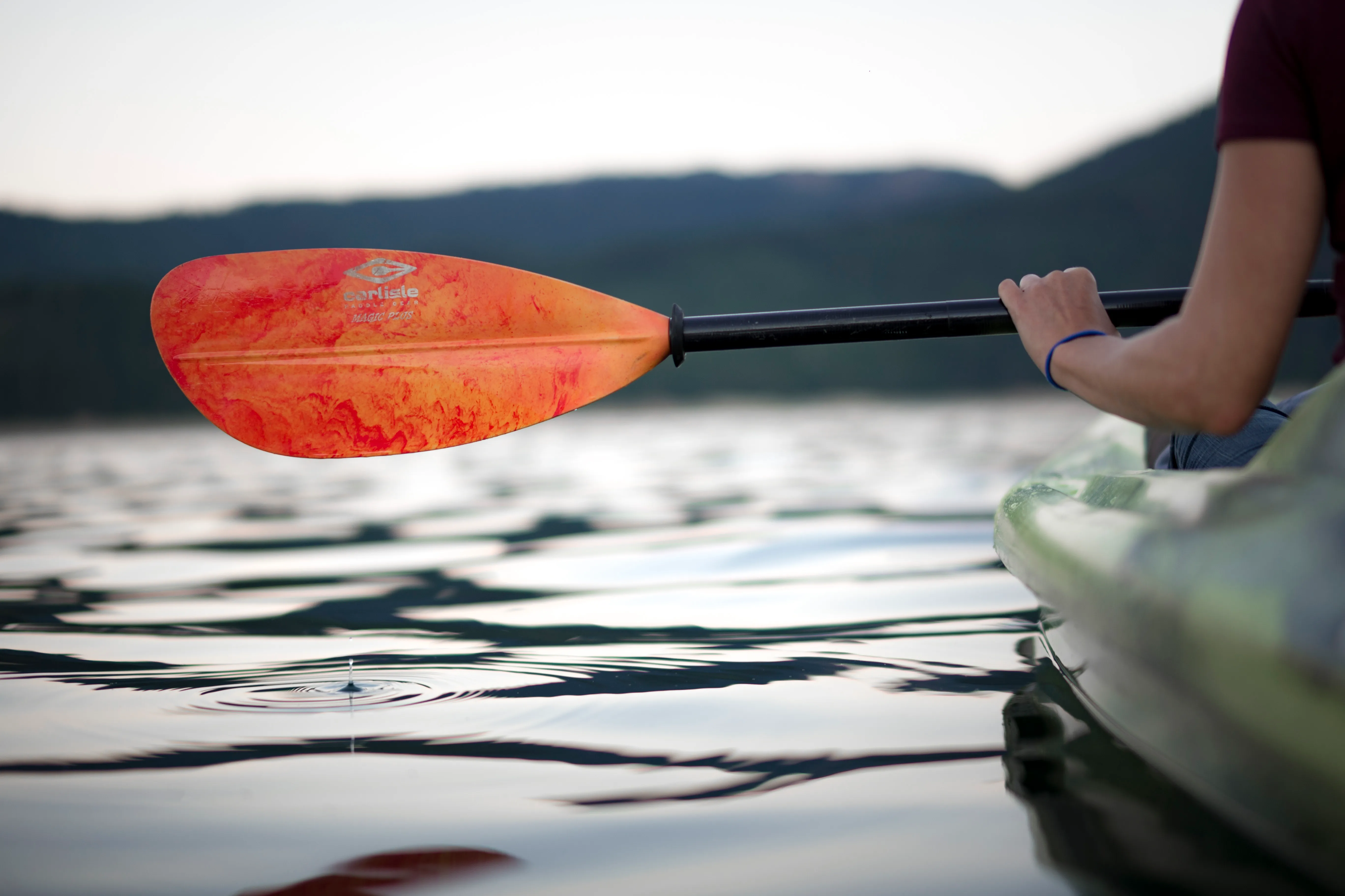 Kayak at Cle Elum Lake
