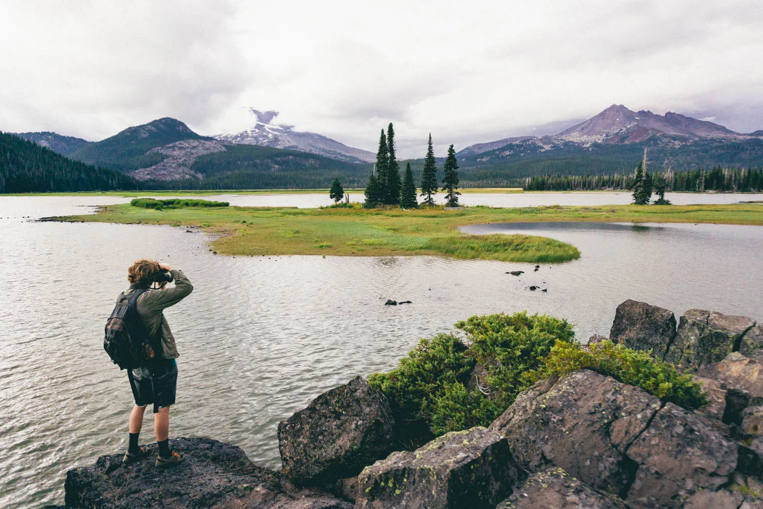 Camp Along the Shore at Sparks Lake
