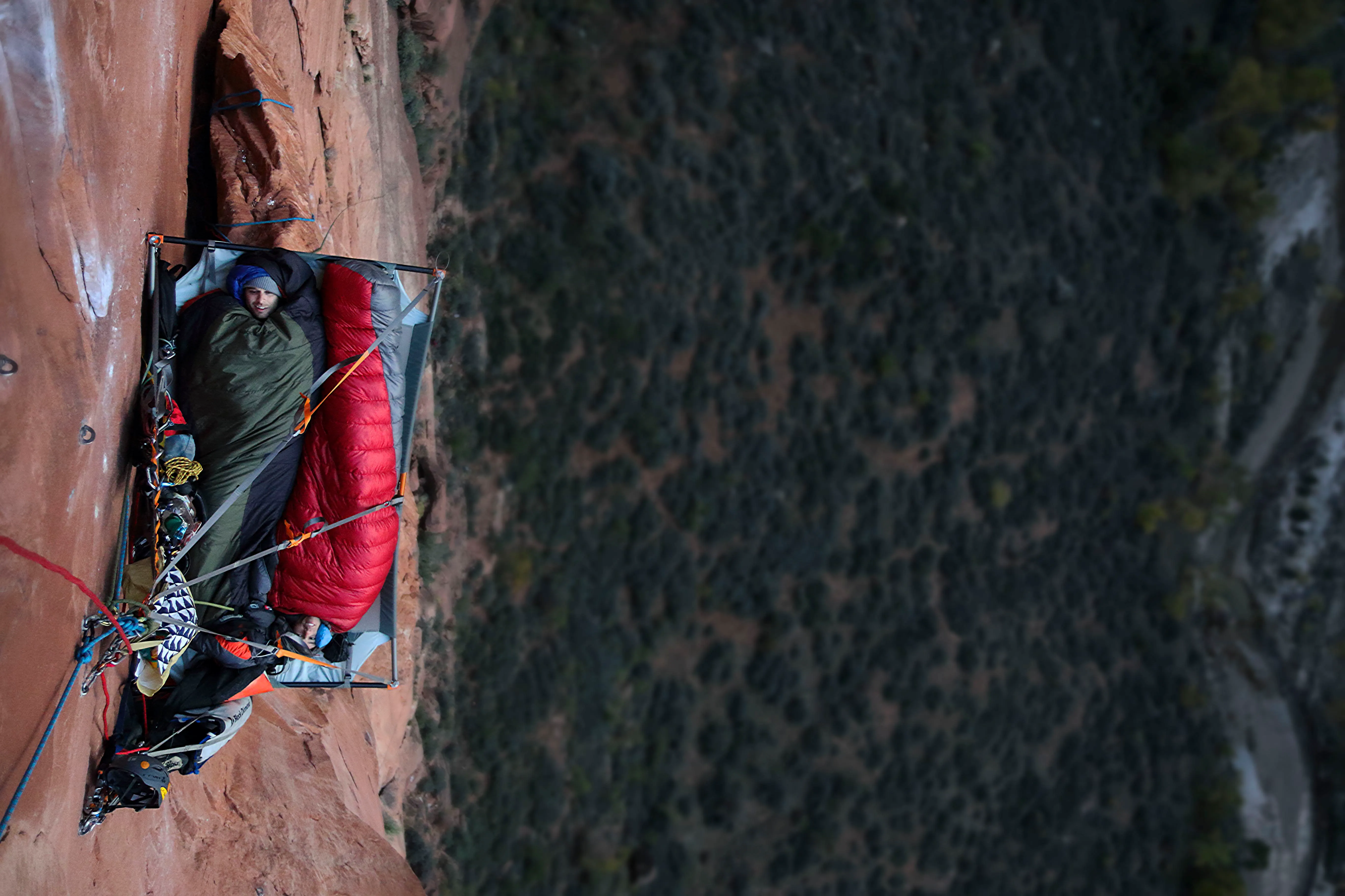 Aid Climbing Moonlight Buttress