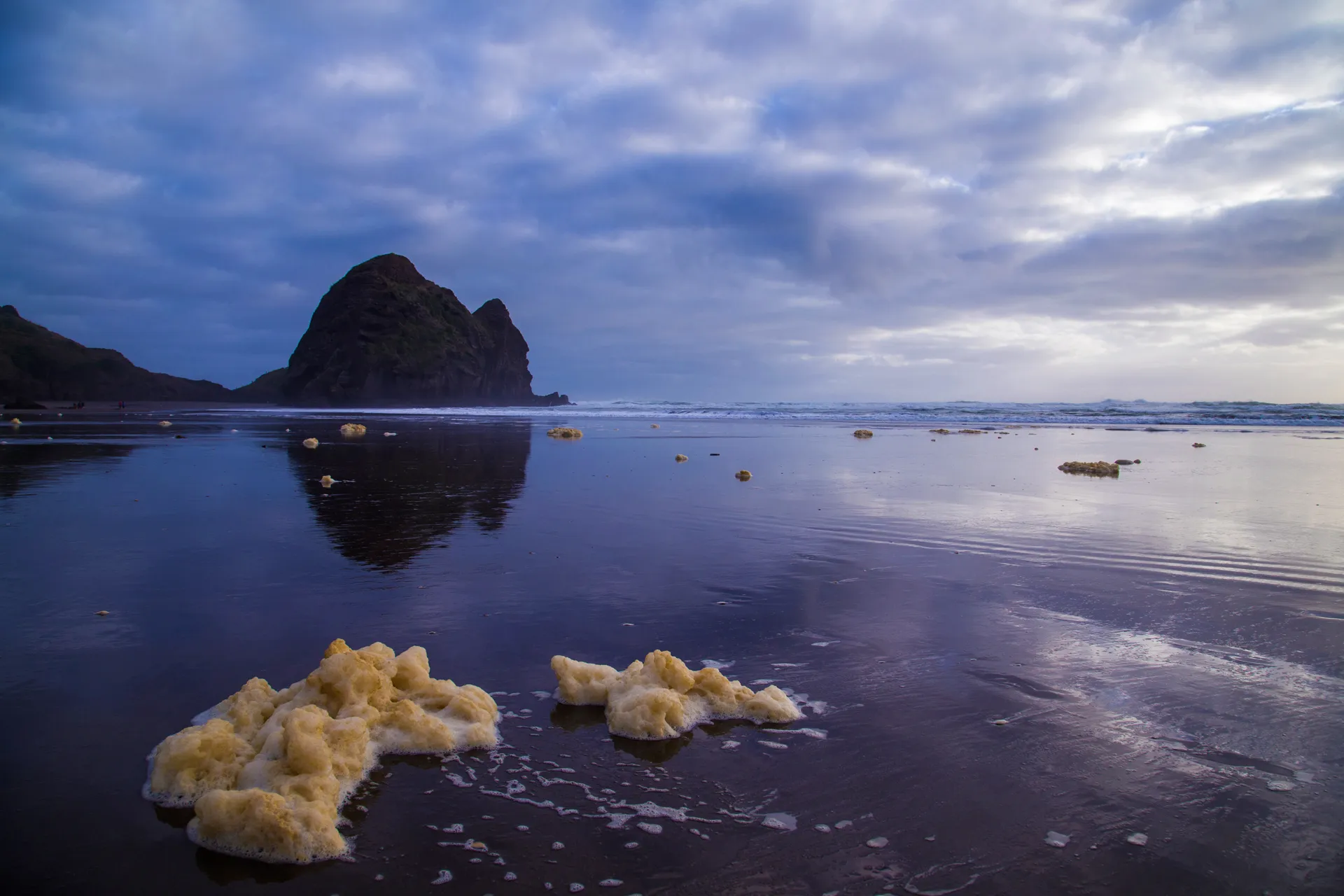 Evening at Piha Beach