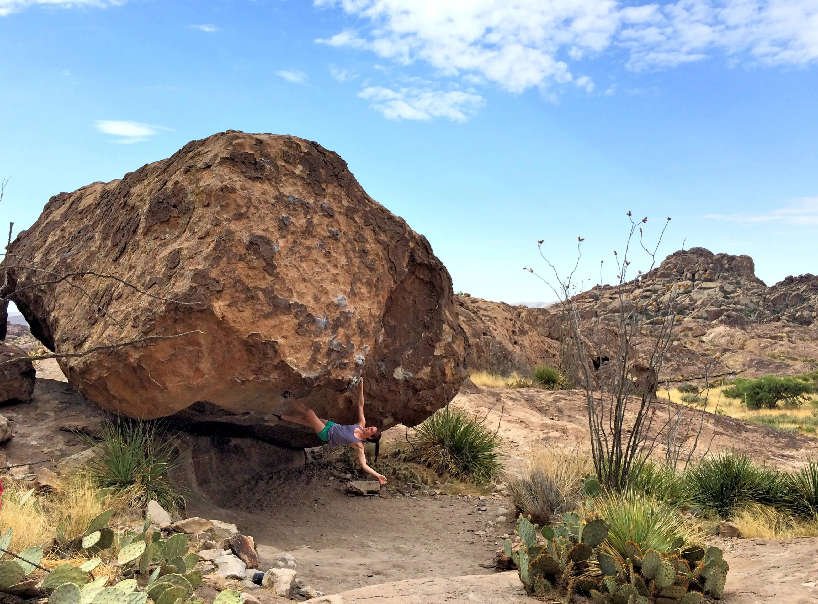 Bouldering at Hueco Tanks State Park