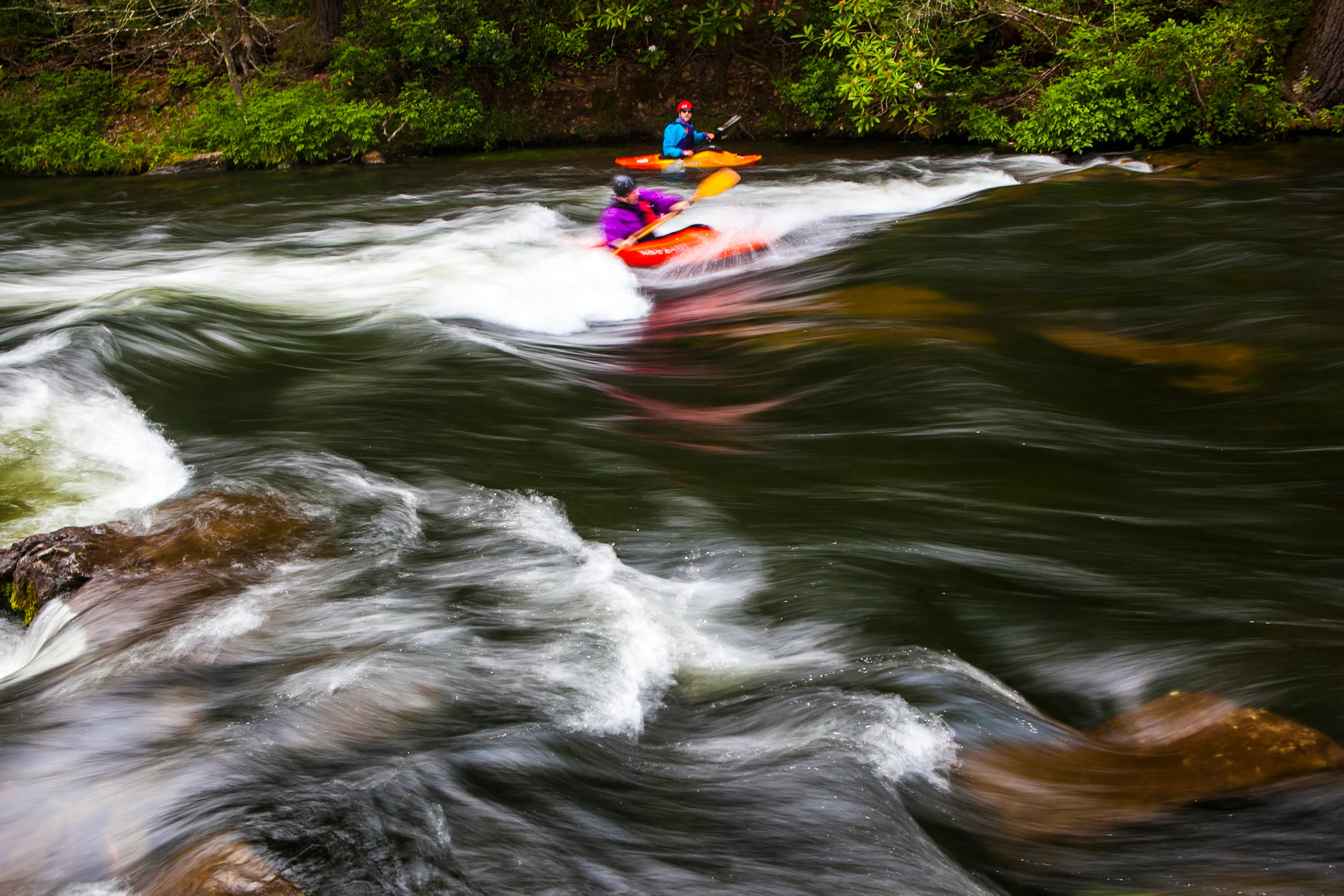 Paddling The Slab and Eternity Hole