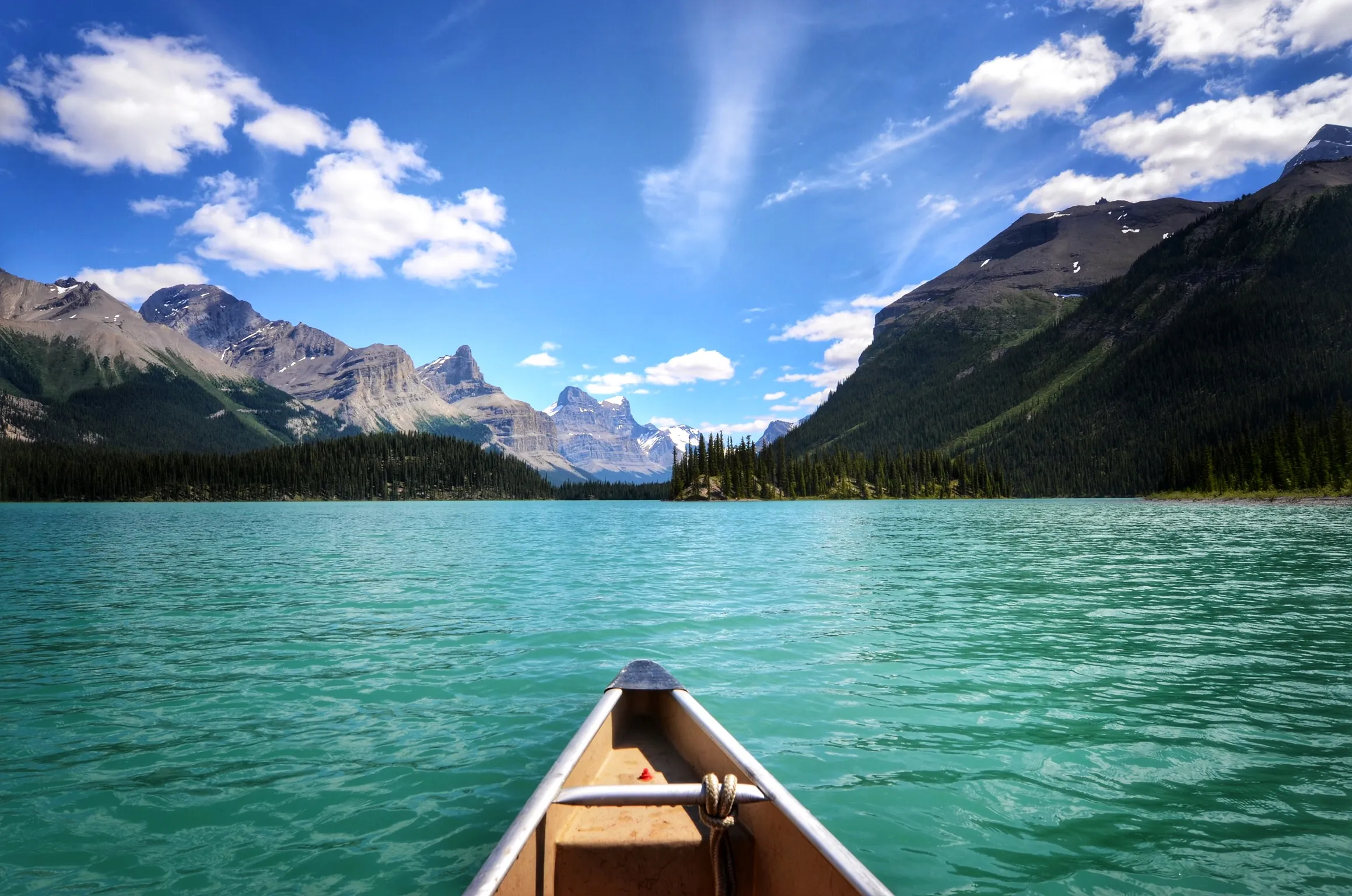 Camp at Maligne Lake