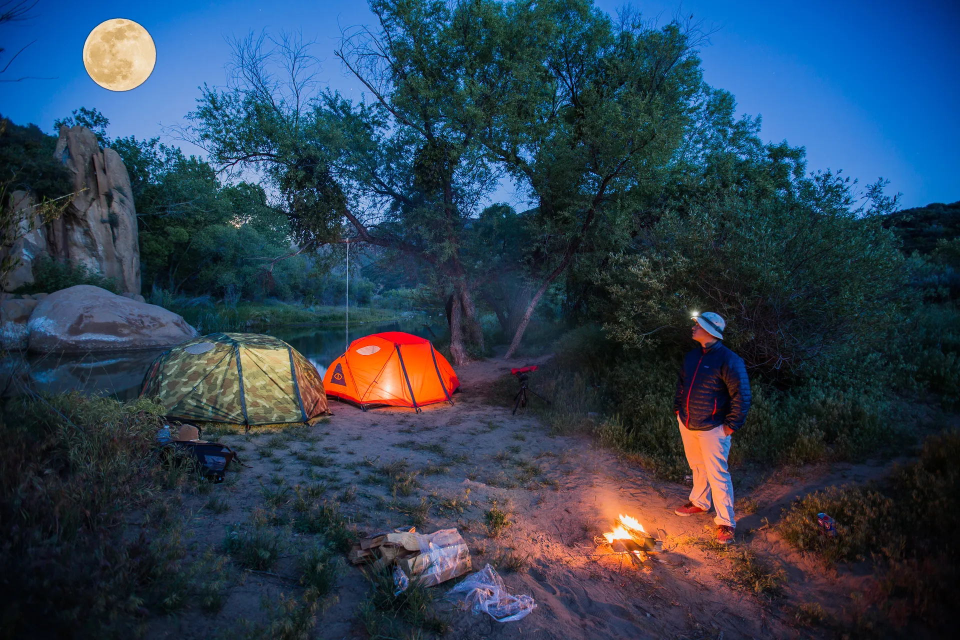 Camp at Rose Valley