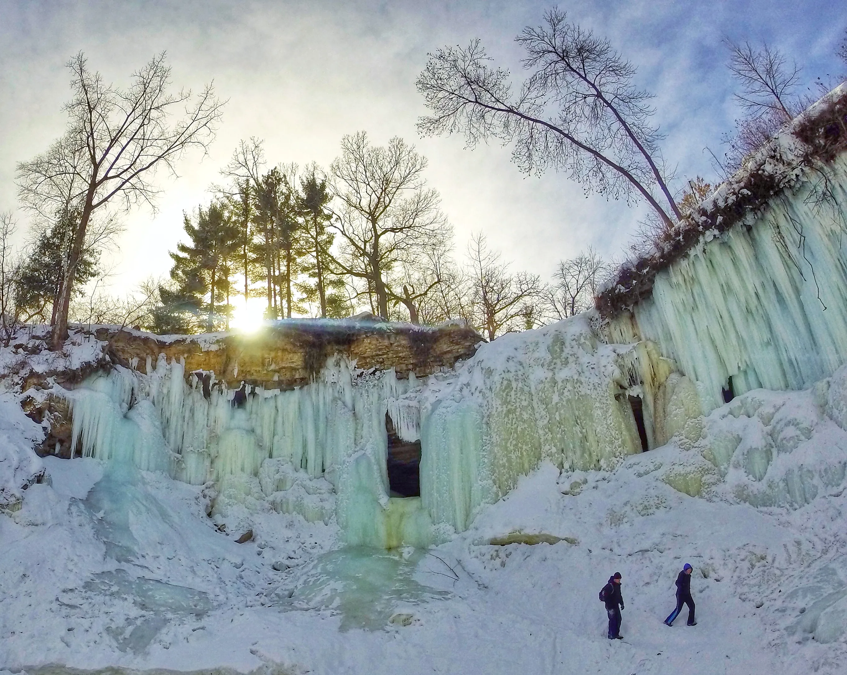 Explore Frozen Minnehaha Falls