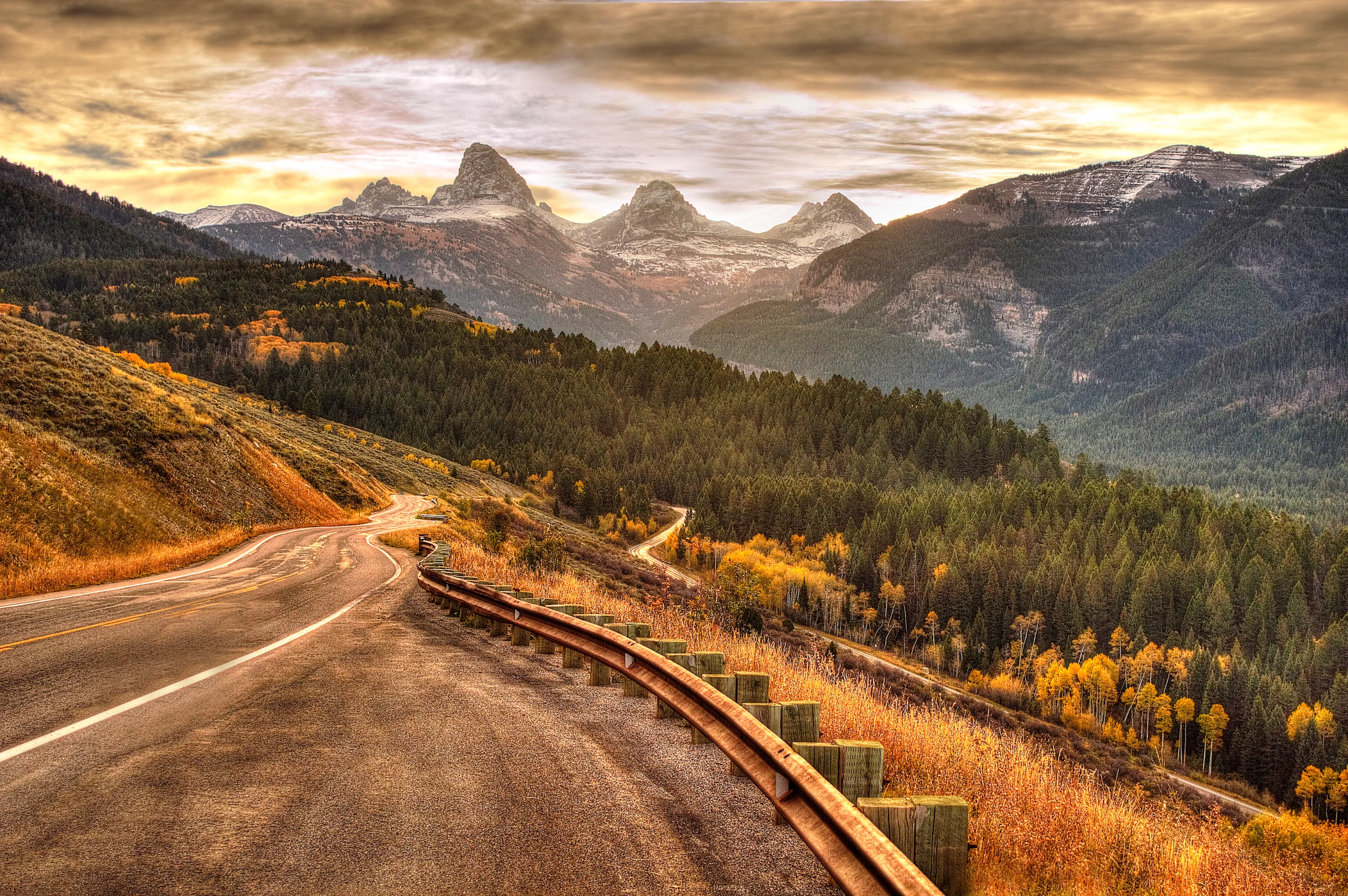 Scenic Drive to Grand Targhee Ski Resort