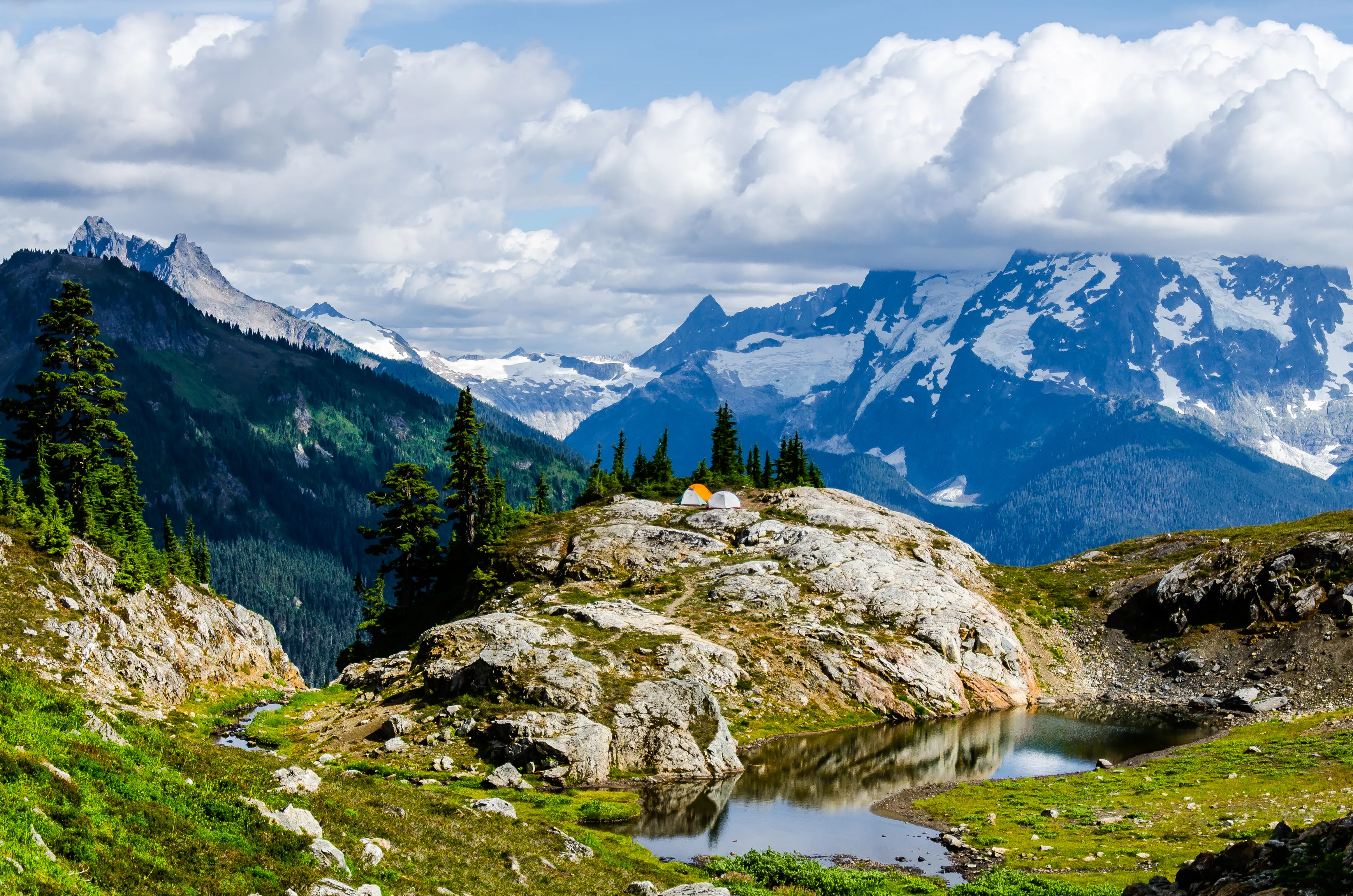 Yellow Aster Butte and Tomyhoi Peak