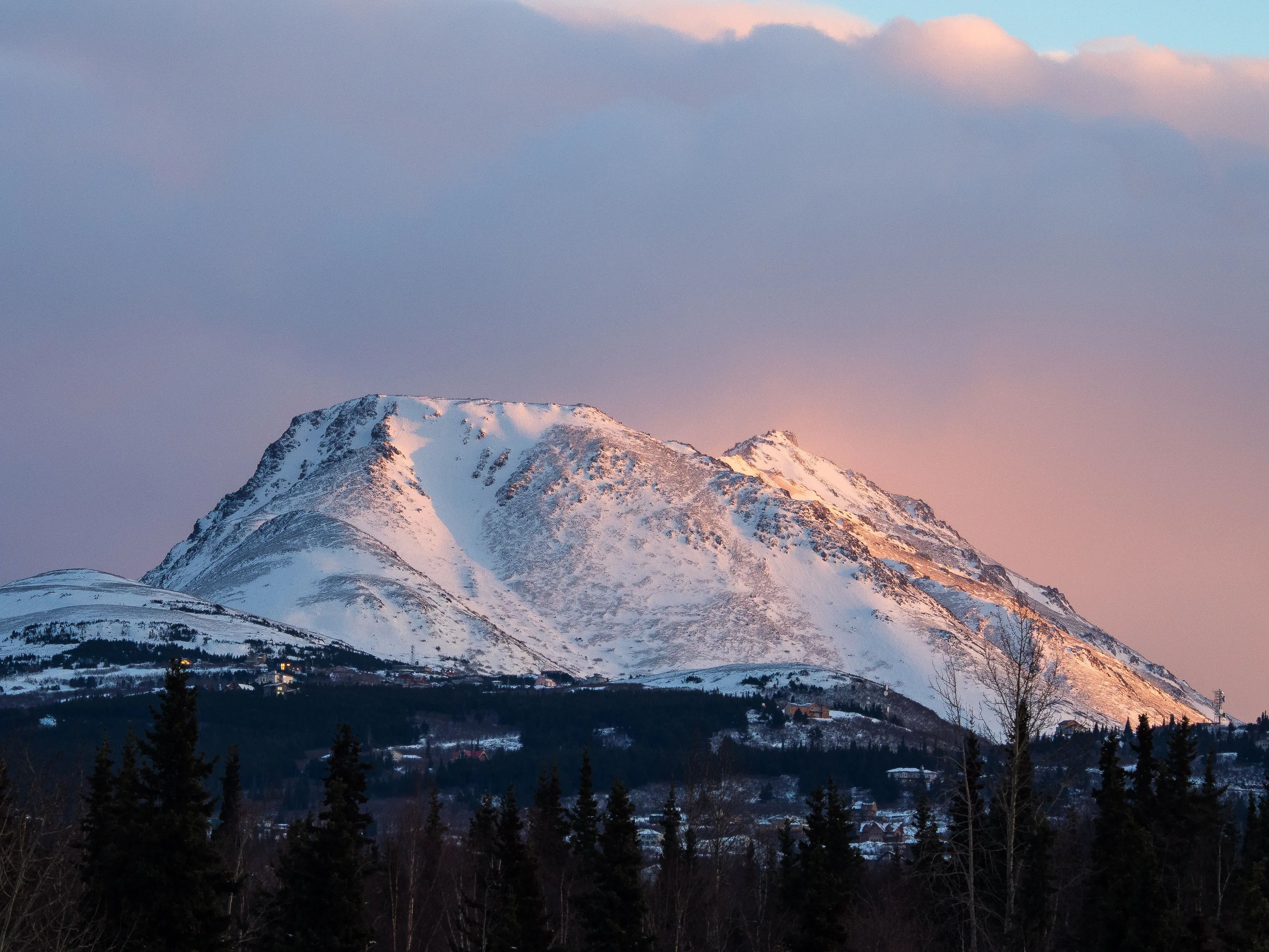 Hike up Flattop Mountain
