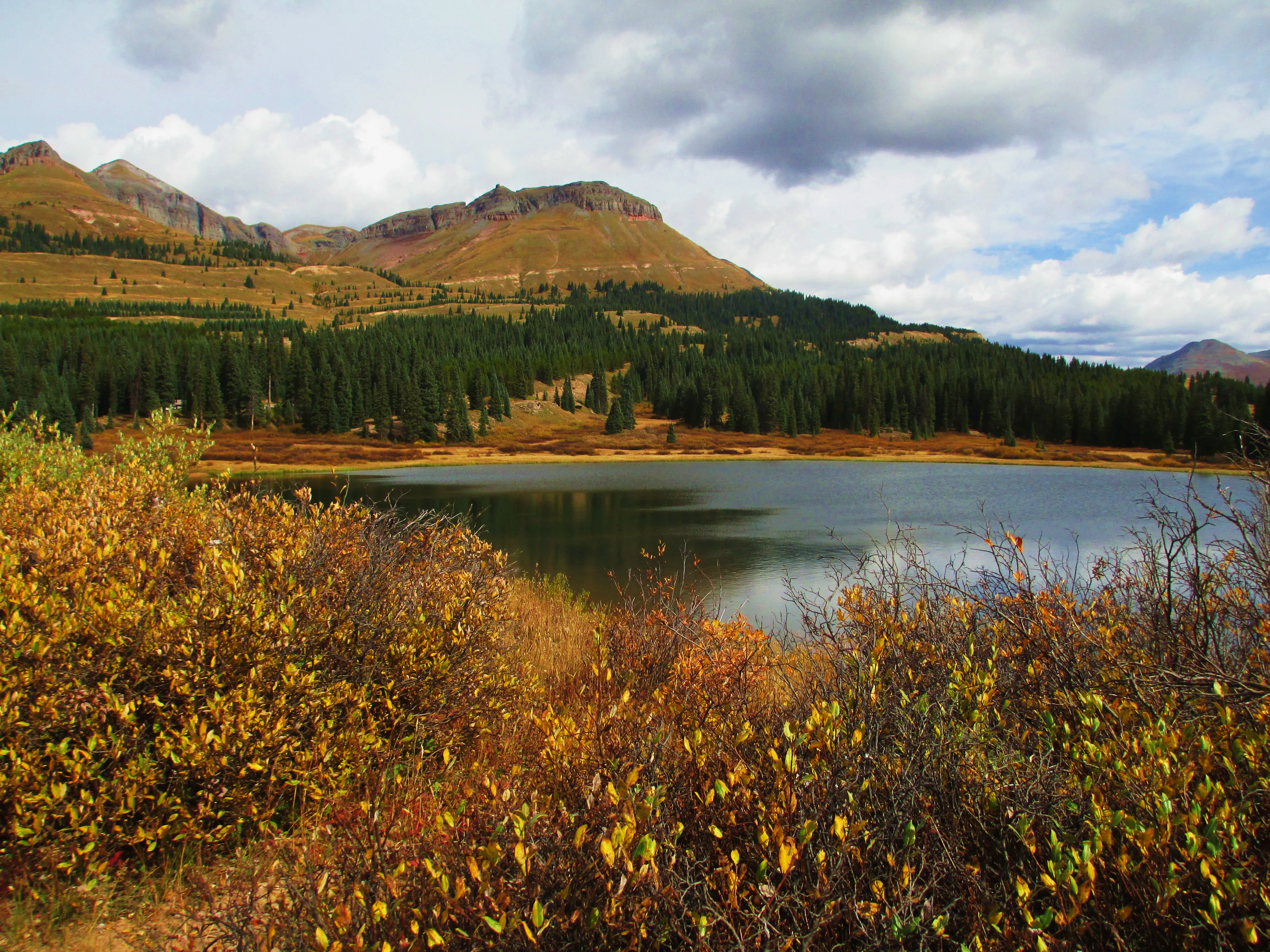 Camp at Little Molas Lake