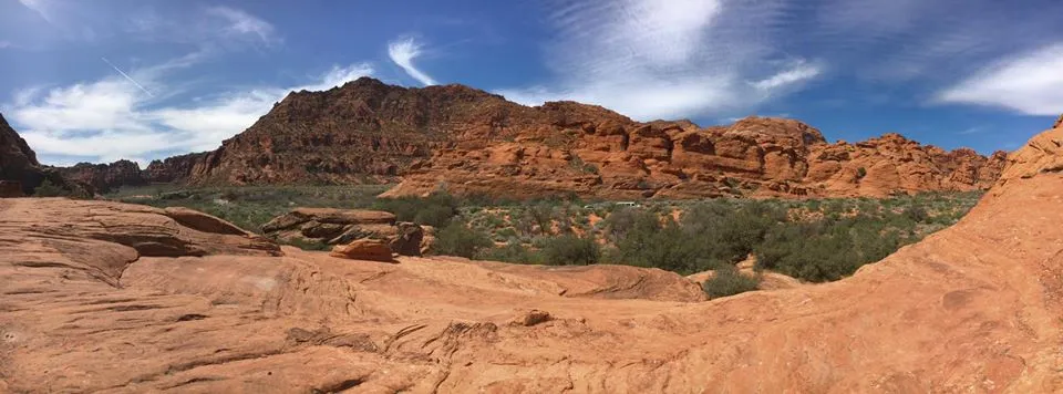 Climb in Snow Canyon