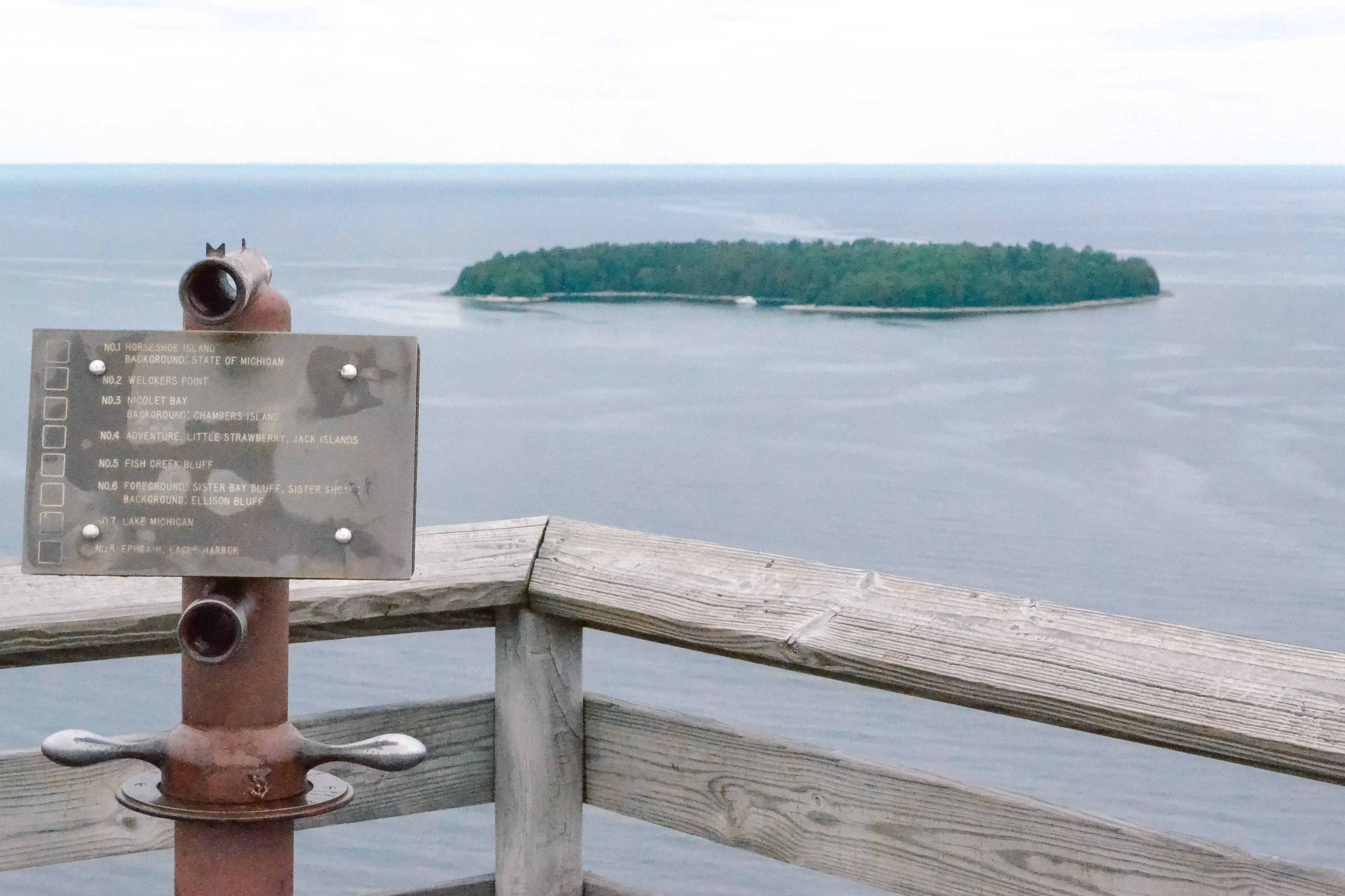 Climb Eagle Tower in Peninsula State Park