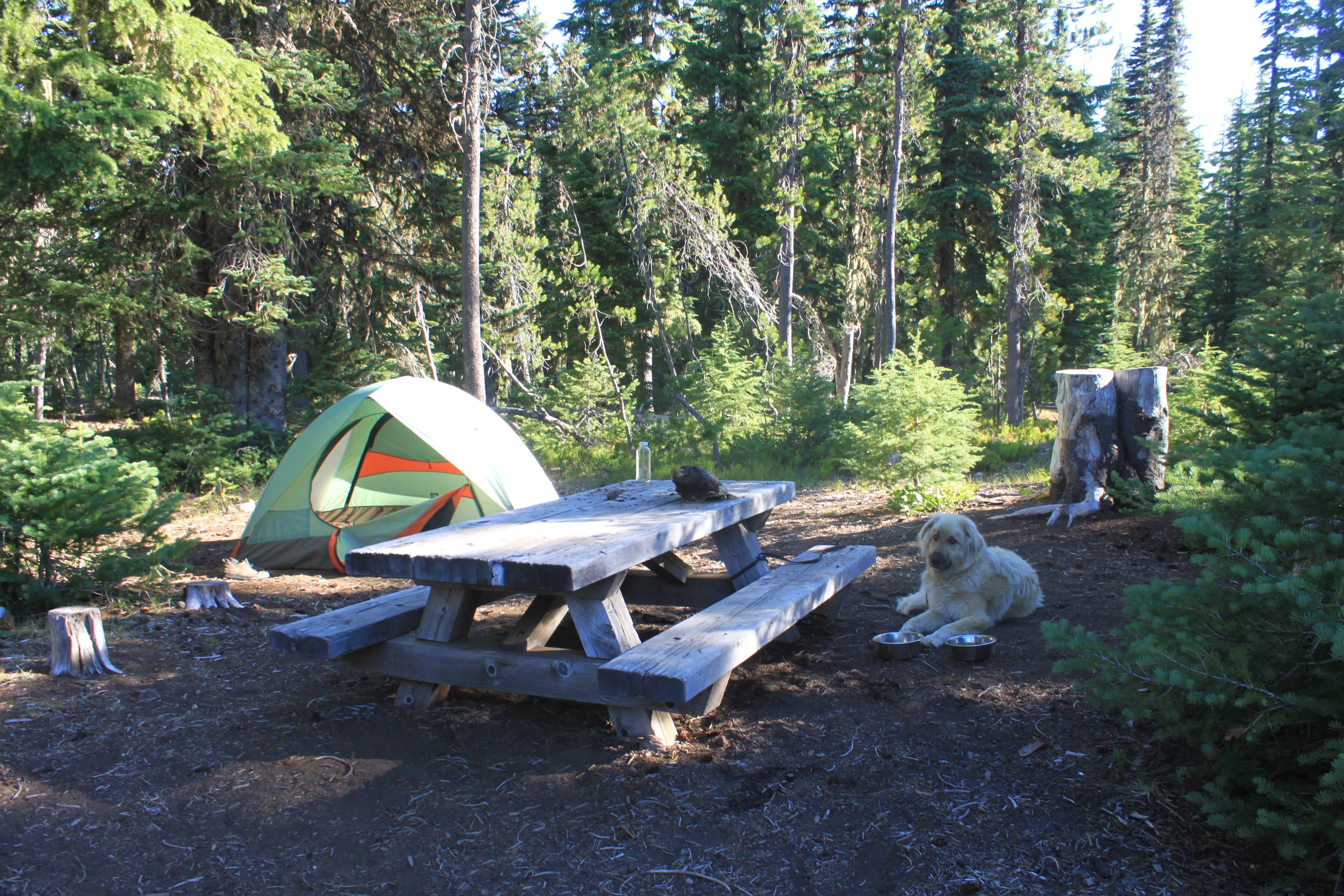 Camp at Lava Lake