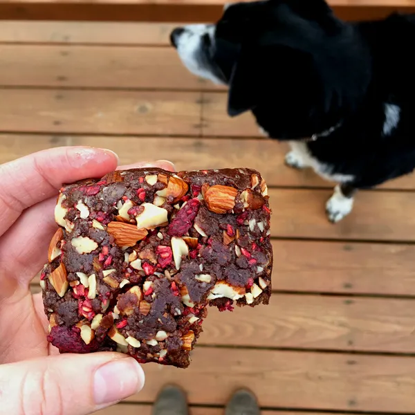 Trail Fuel: Raspberry Almond Energy Brownies