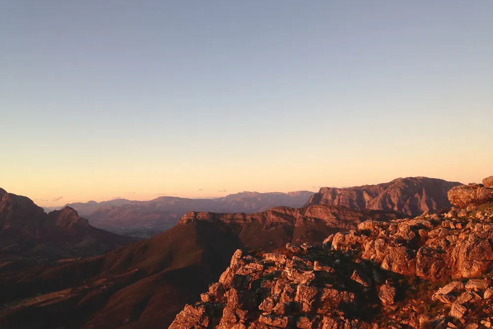 Backpack and Camp on Stellenbosch Mountain