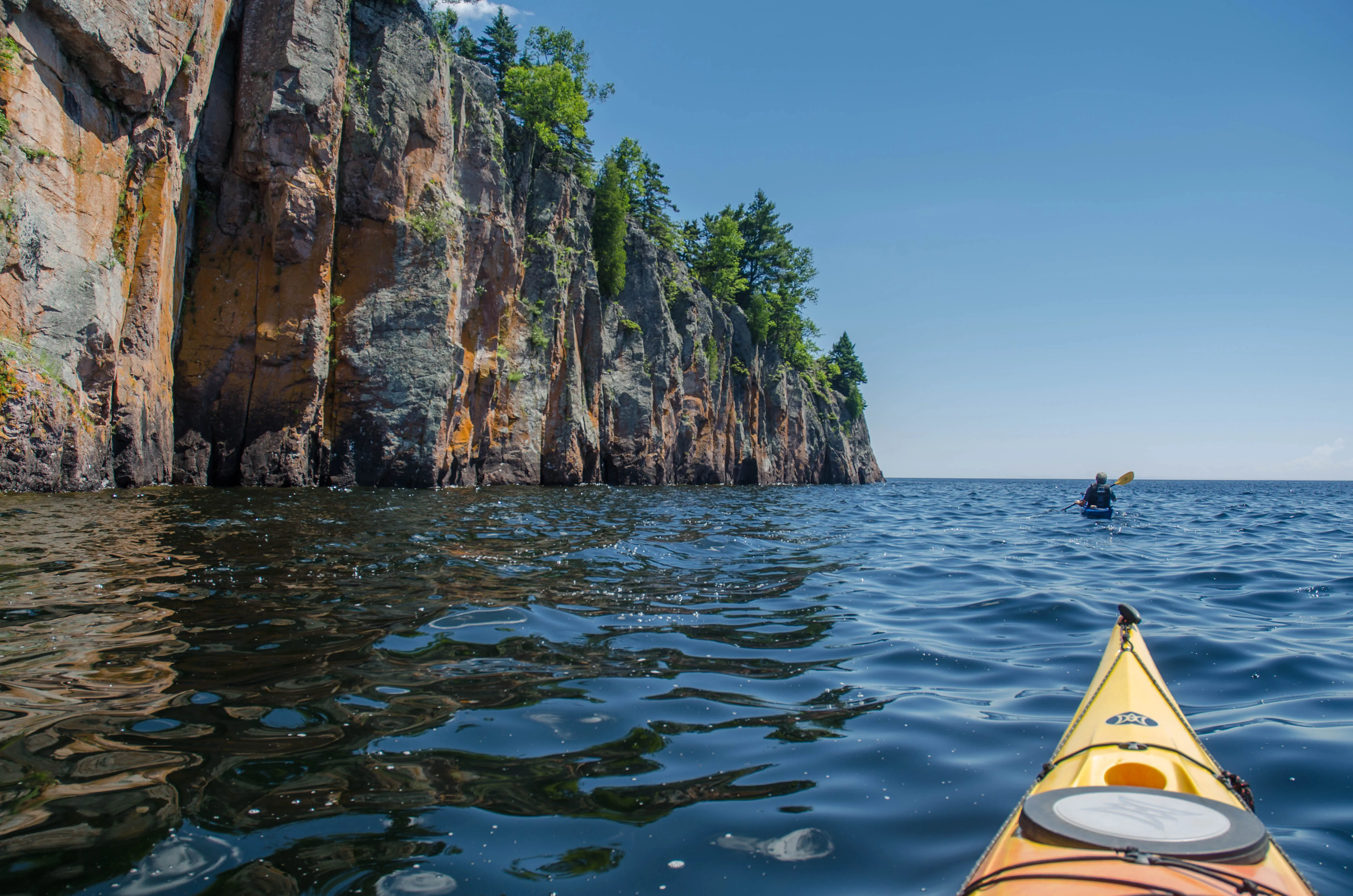 Kayak along the Shoreline of Tettegouche State Park 