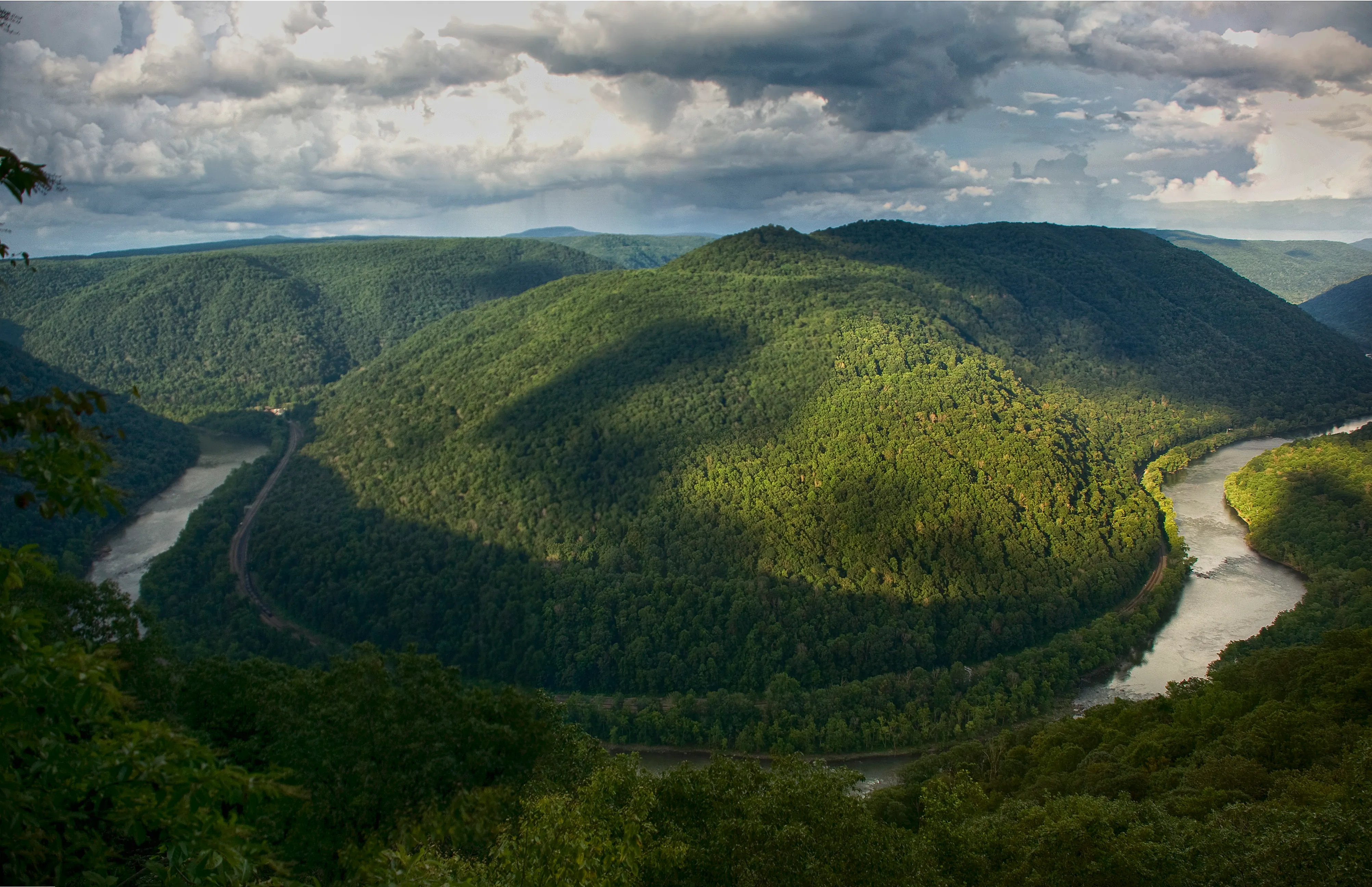 Grandview Overlook in the New River Gorge