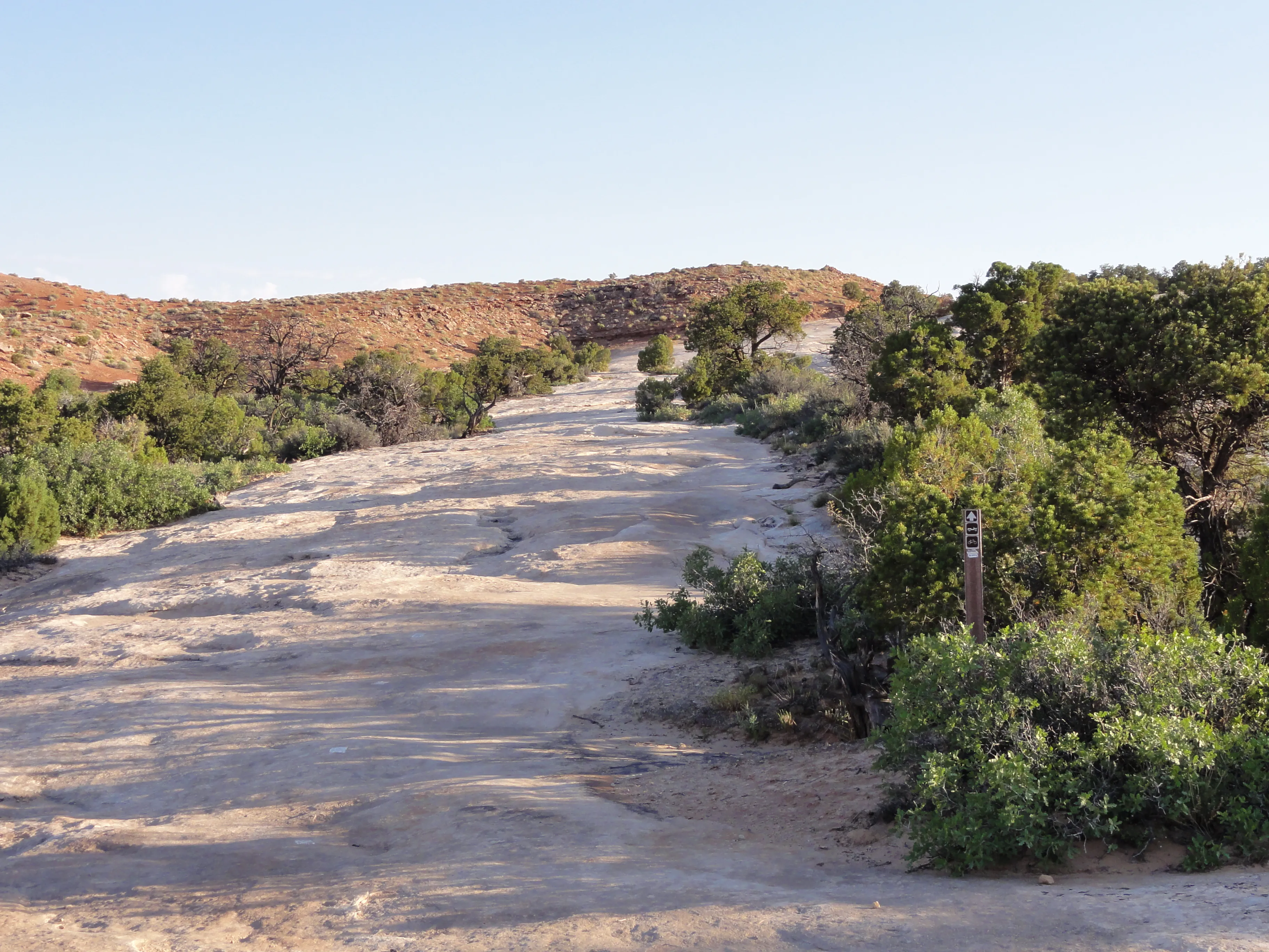 Hike to the Klondike Bluff Dinosaur Track