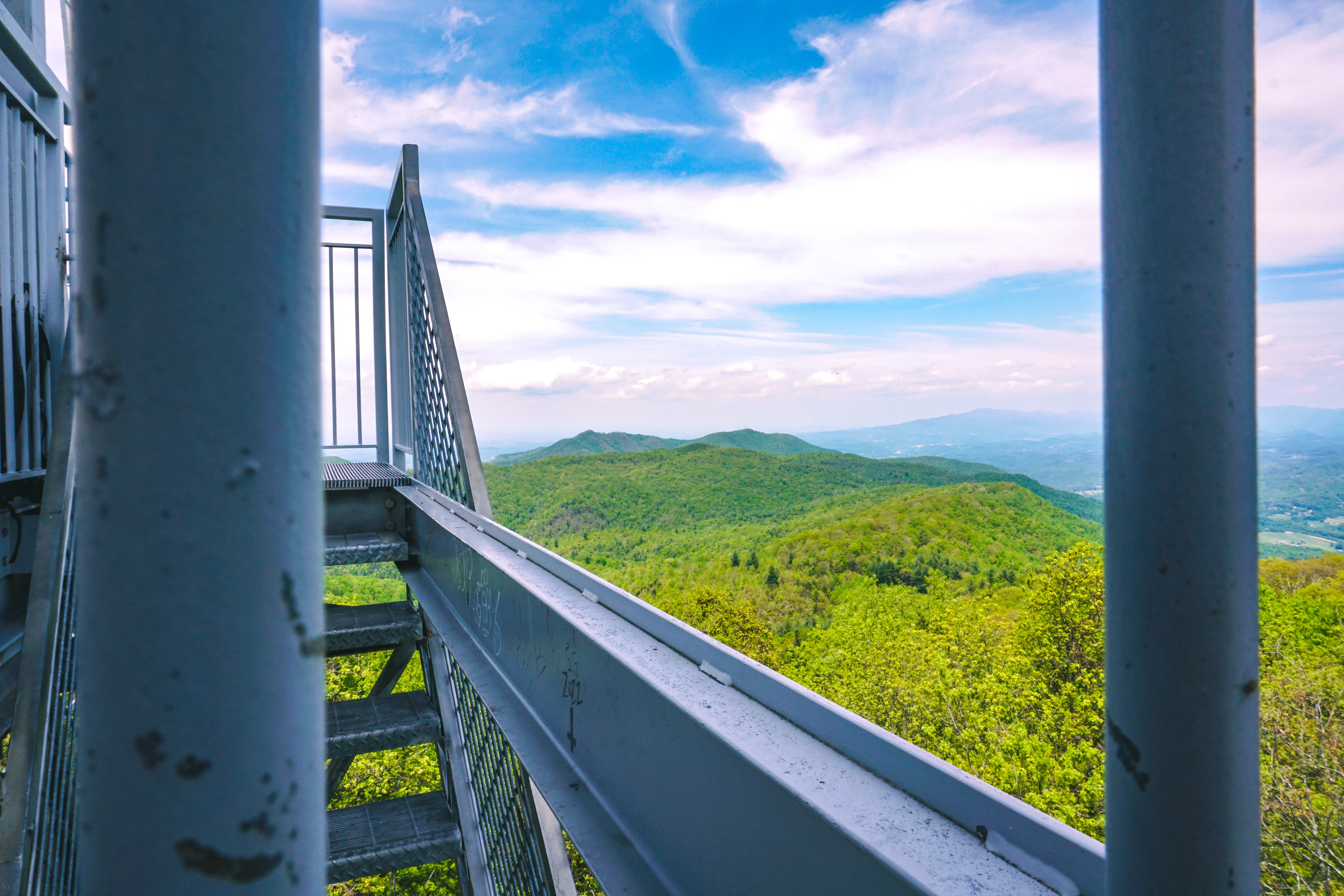Pinnacle Mountain Fire Tower via Fire Tower Road