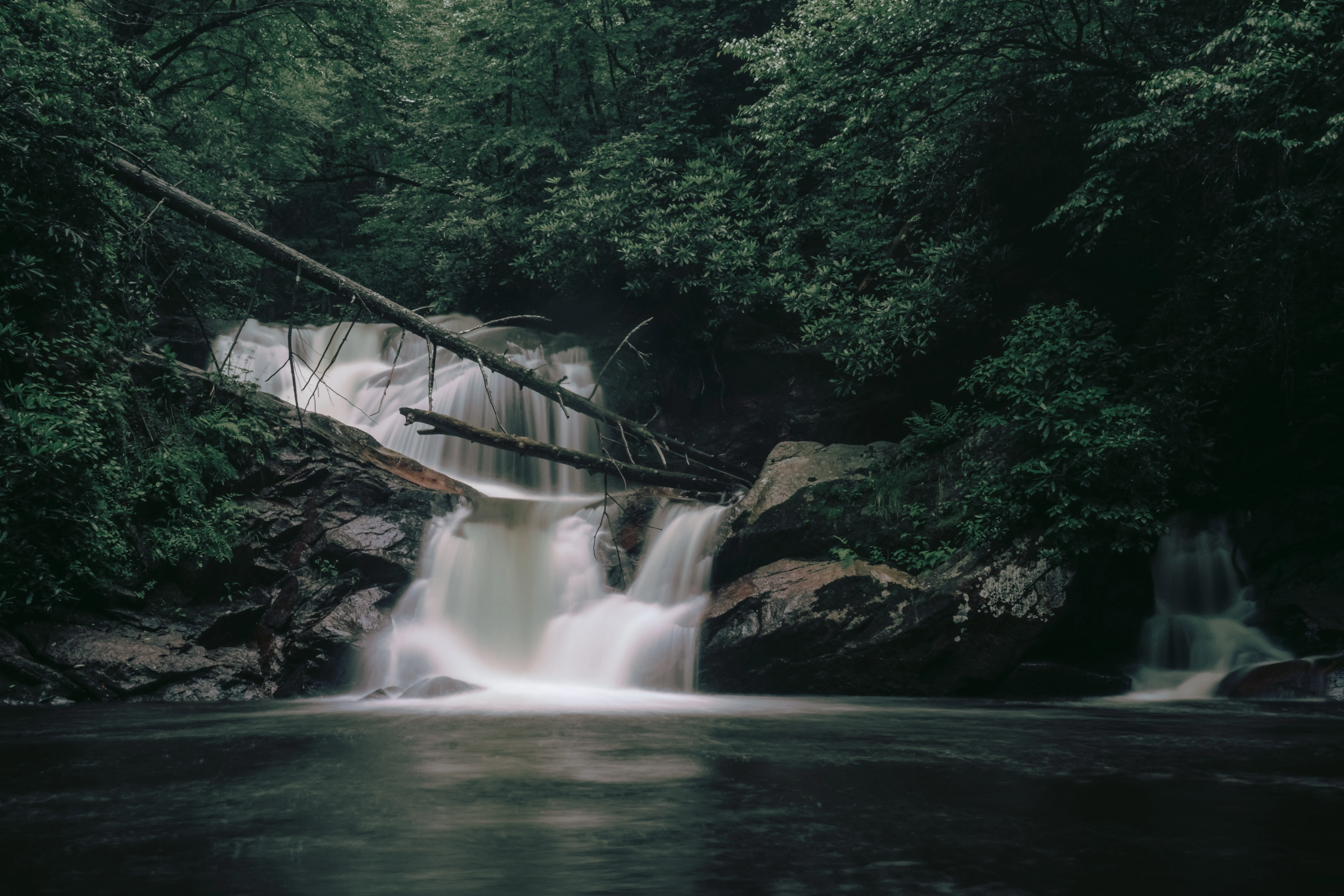 Hike and Traverse the Cables to Dennis Cove Falls