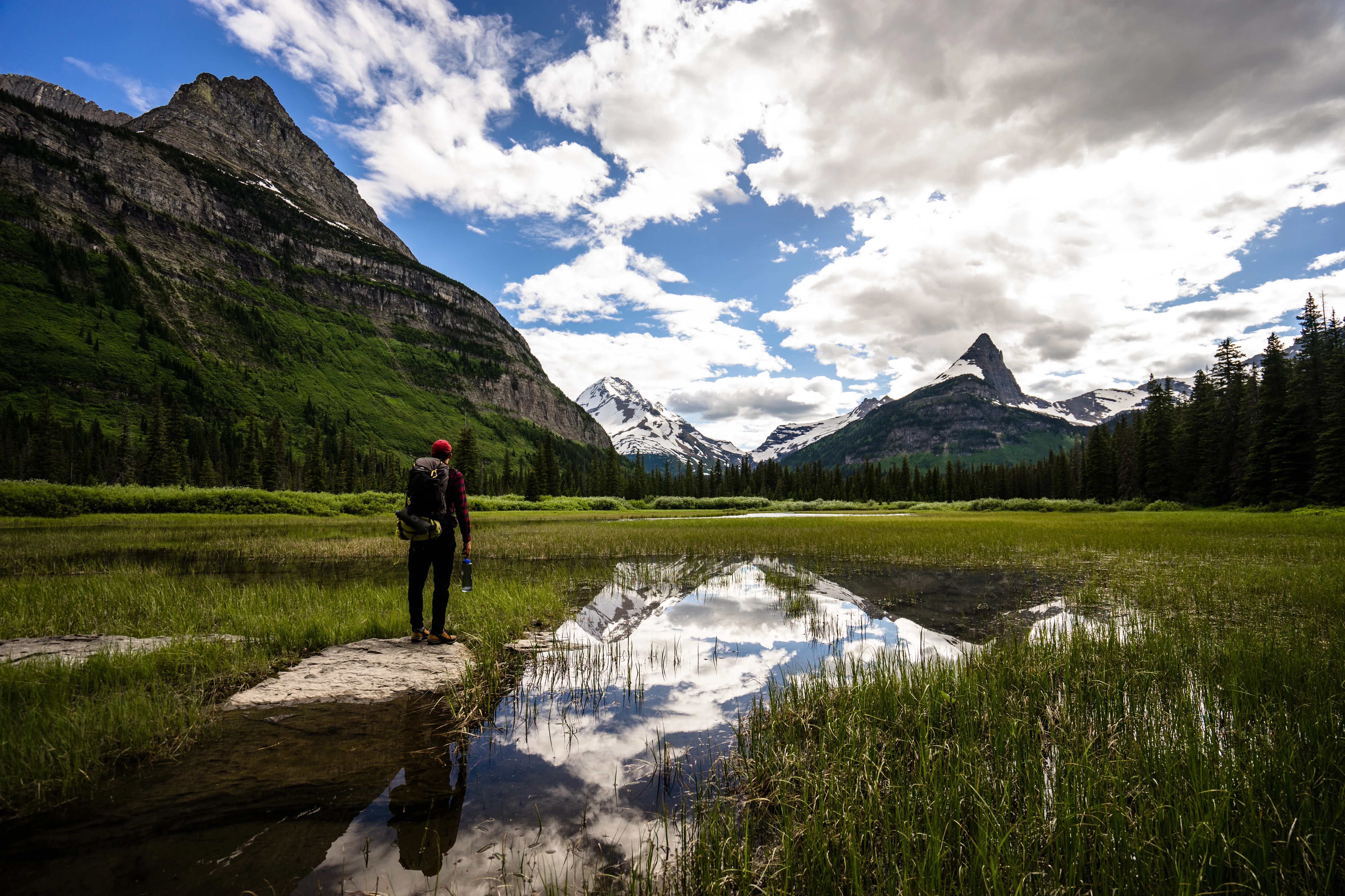 Gunsight Pass to Gunsight Lake Campsite
