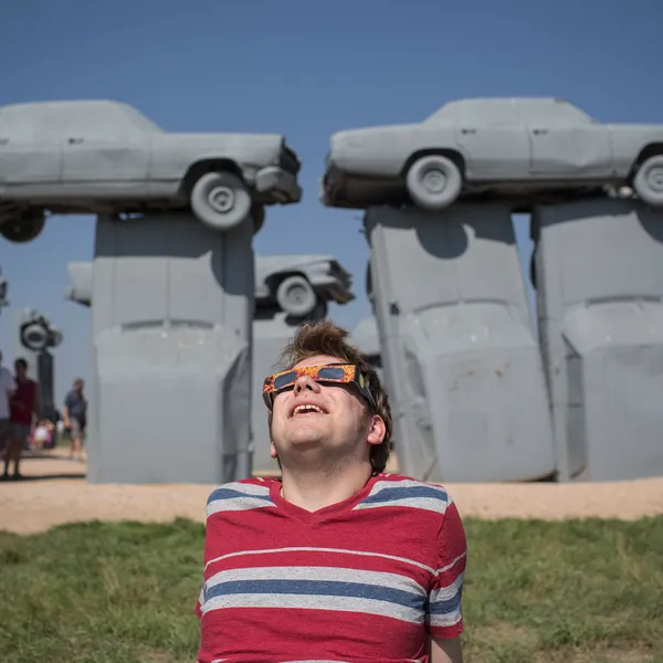 Carhenge: Alliance, Nebraska Eclipse 2017