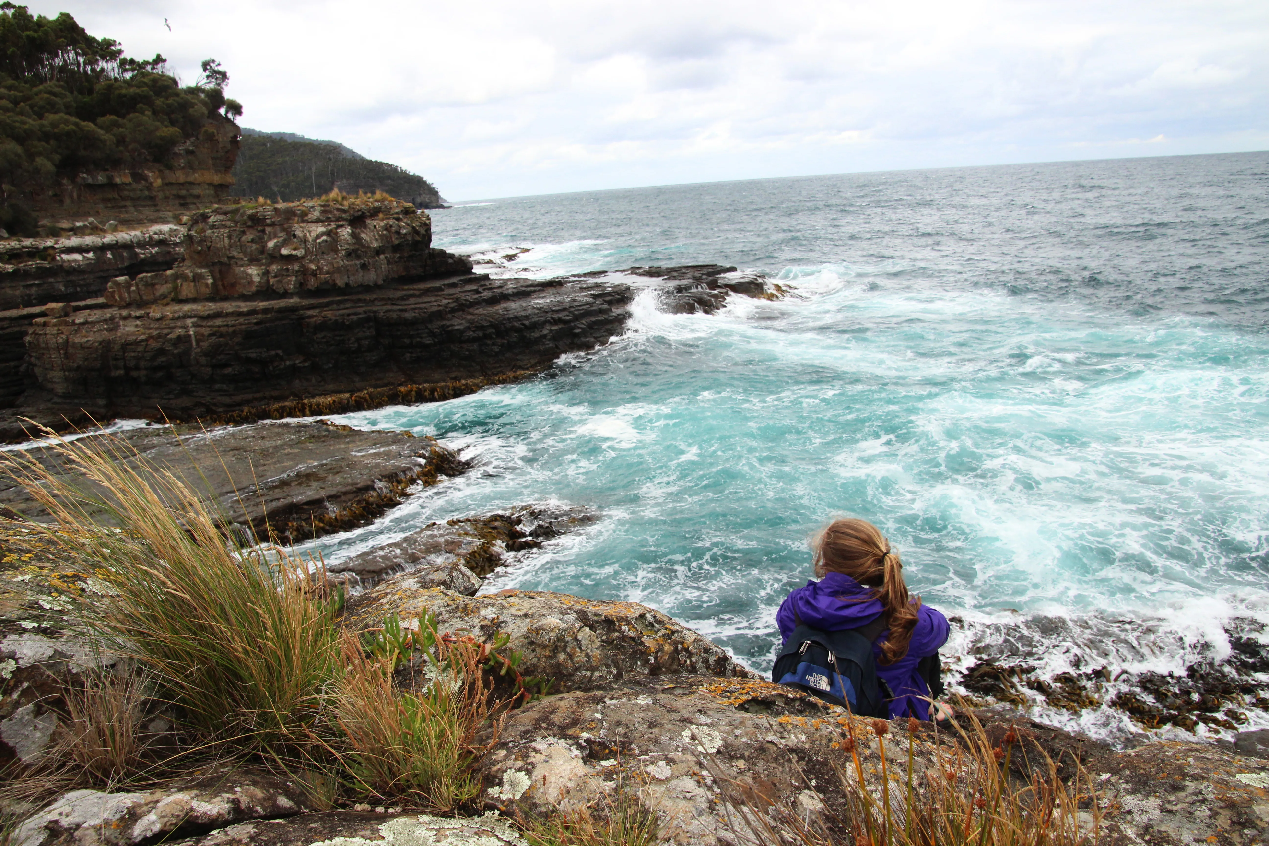 Camp near the Tessellated Pavement in Eaglehawk Neck