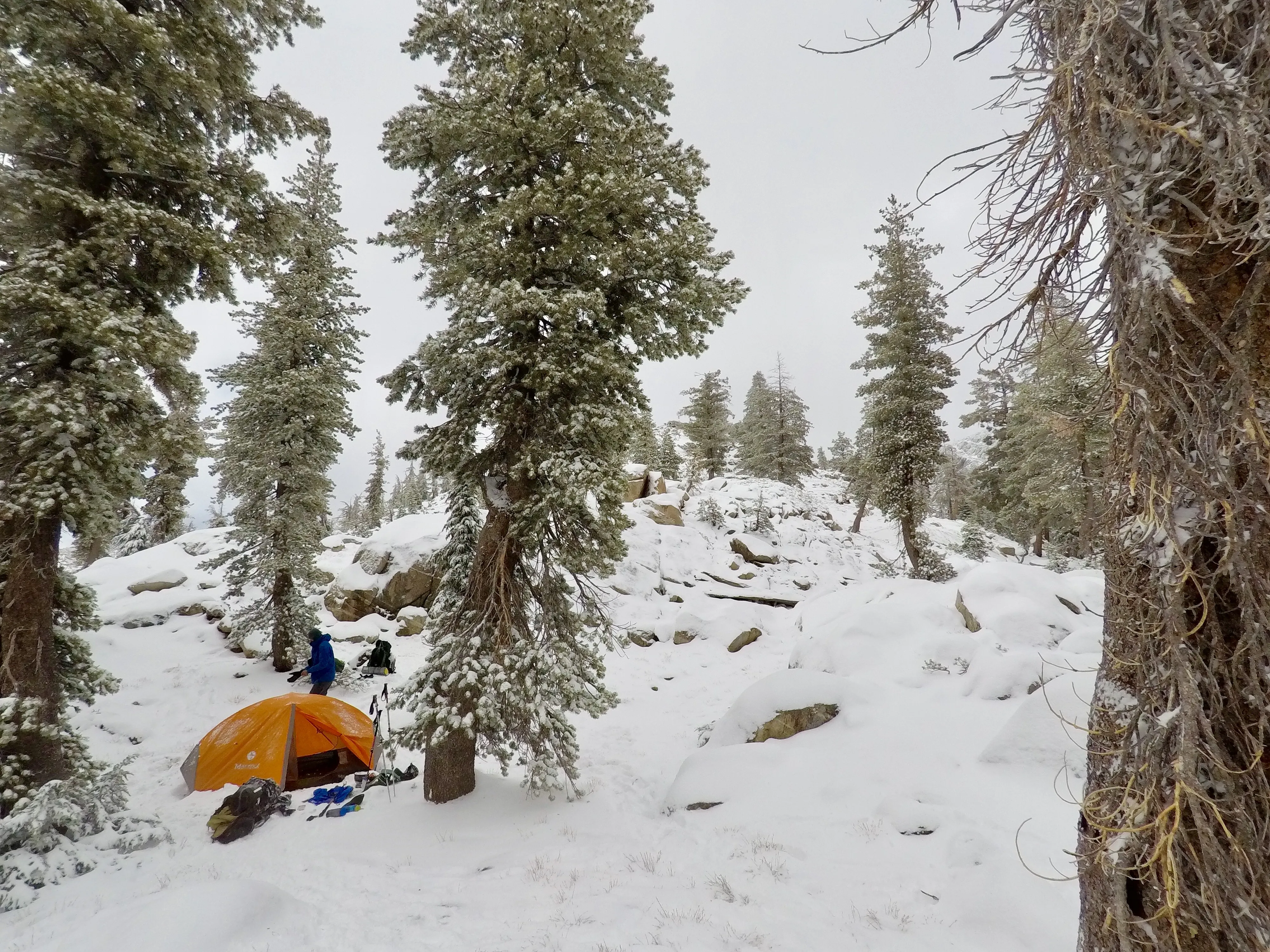 Snow Camp at Bull Run Lake
